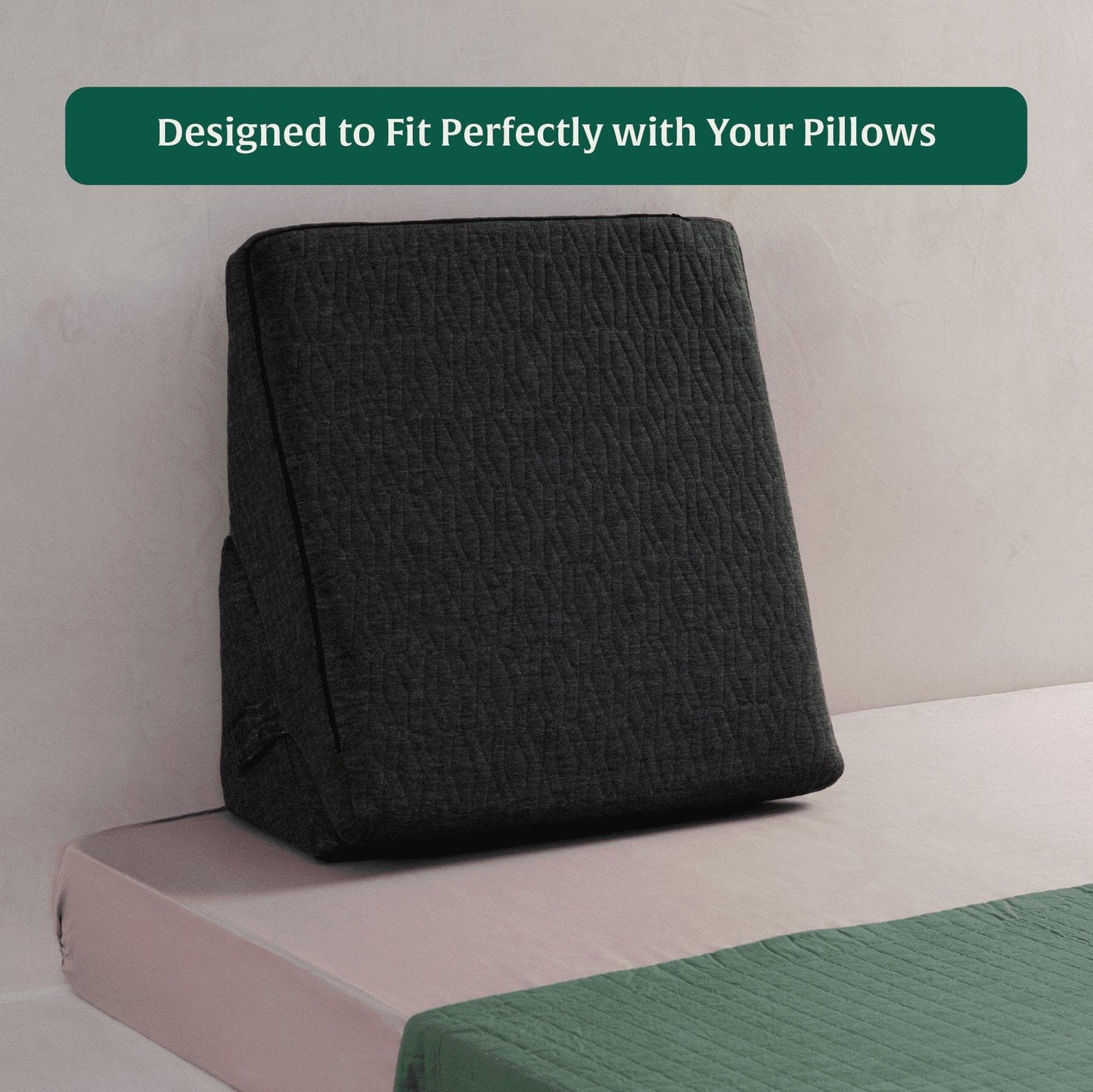 Adjustable Soft Fabric Wedge Pillow Cover The White Willow