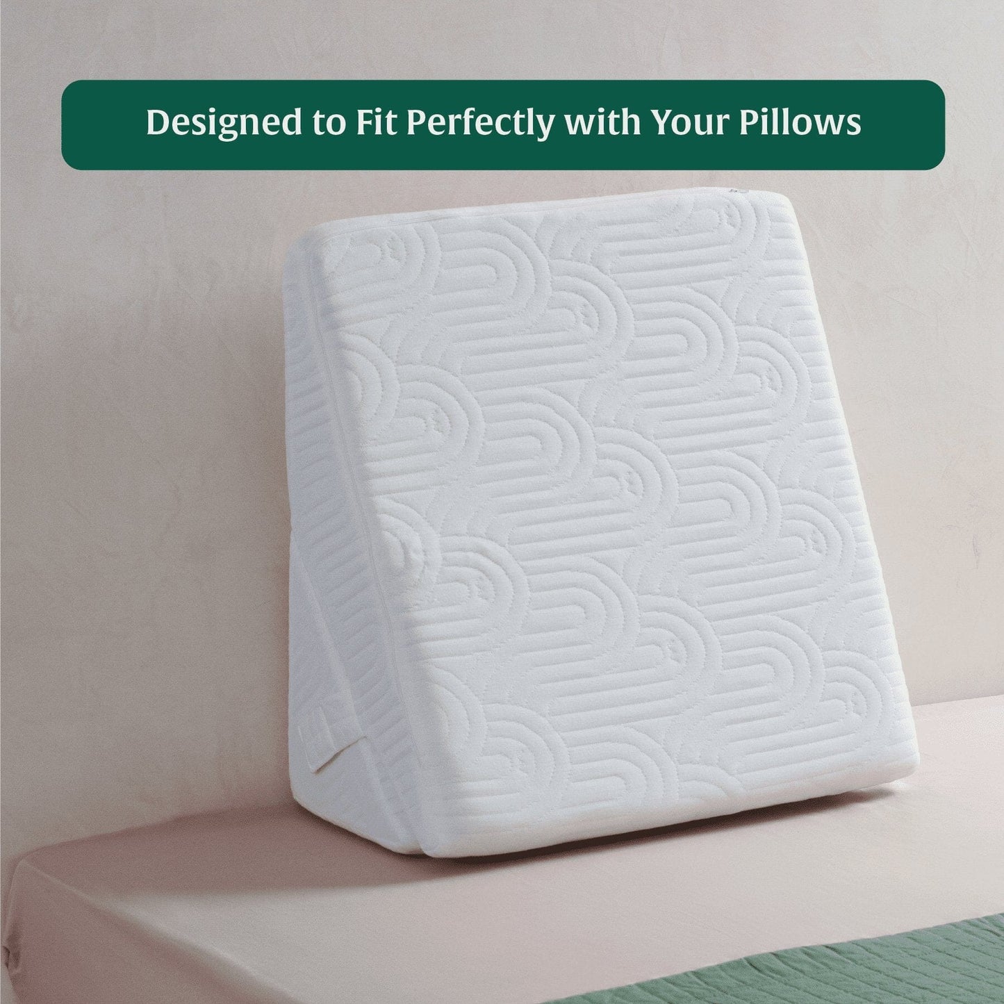 Adjustable Soft Fabric Wedge Pillow Cover The White Willow