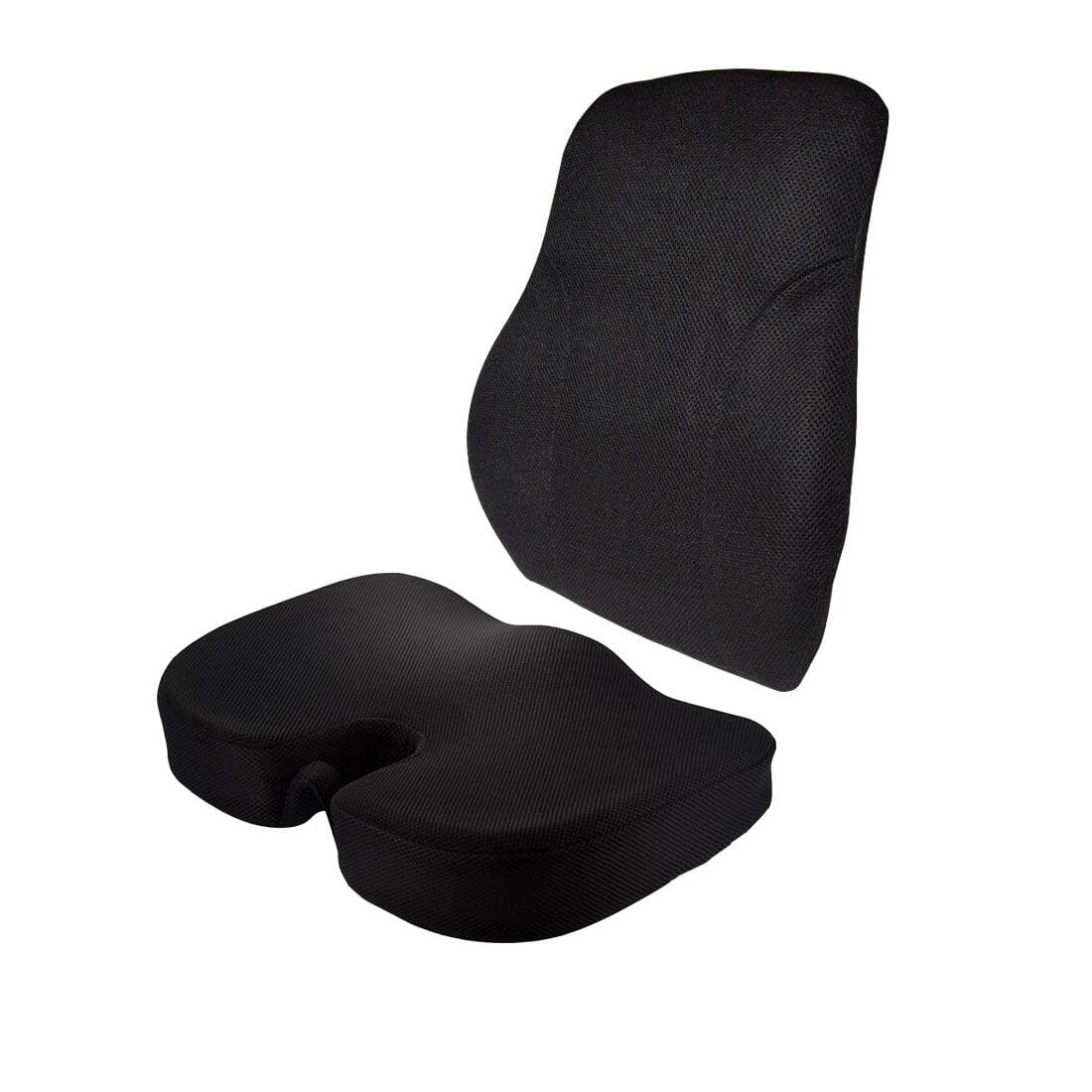 Althea - Work From Home Combo - HR Foam Lumbar Backrest Pillow & Coccyx Tailbone Support Seat Cushion - Medium Firm Combo-Back-Seat The White Willow