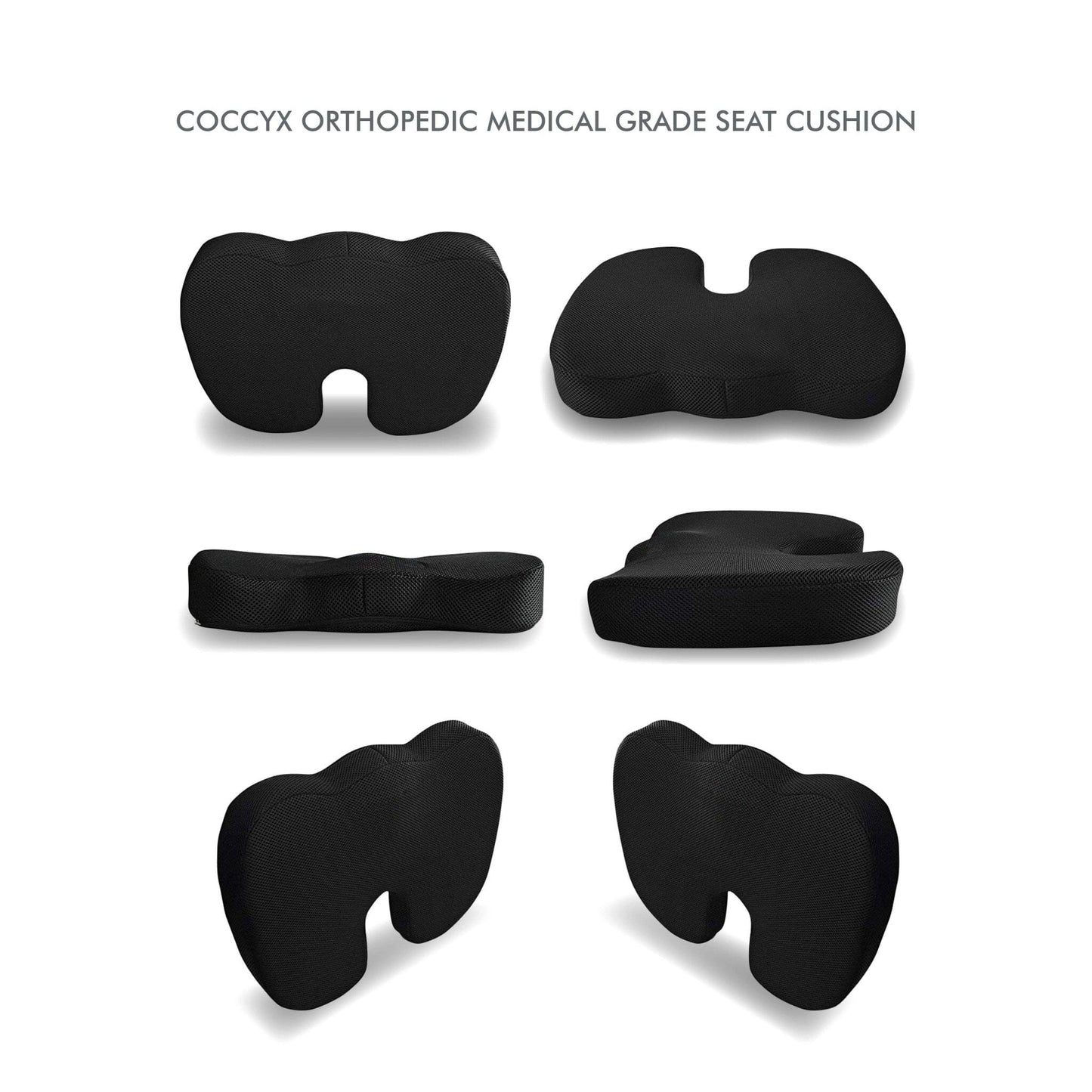 Althea - Work From Home Combo - HR Foam Lumbar Backrest Pillow & Coccyx Tailbone Support Seat Cushion - Medium Firm Combo-Back-Seat The White Willow