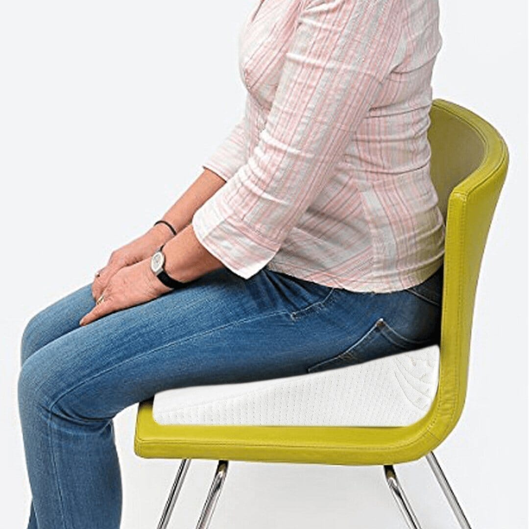 Argos - Memory Foam Seat Wedge Cushion - Small Size - Medium Firm Seat Cushion The White Willow