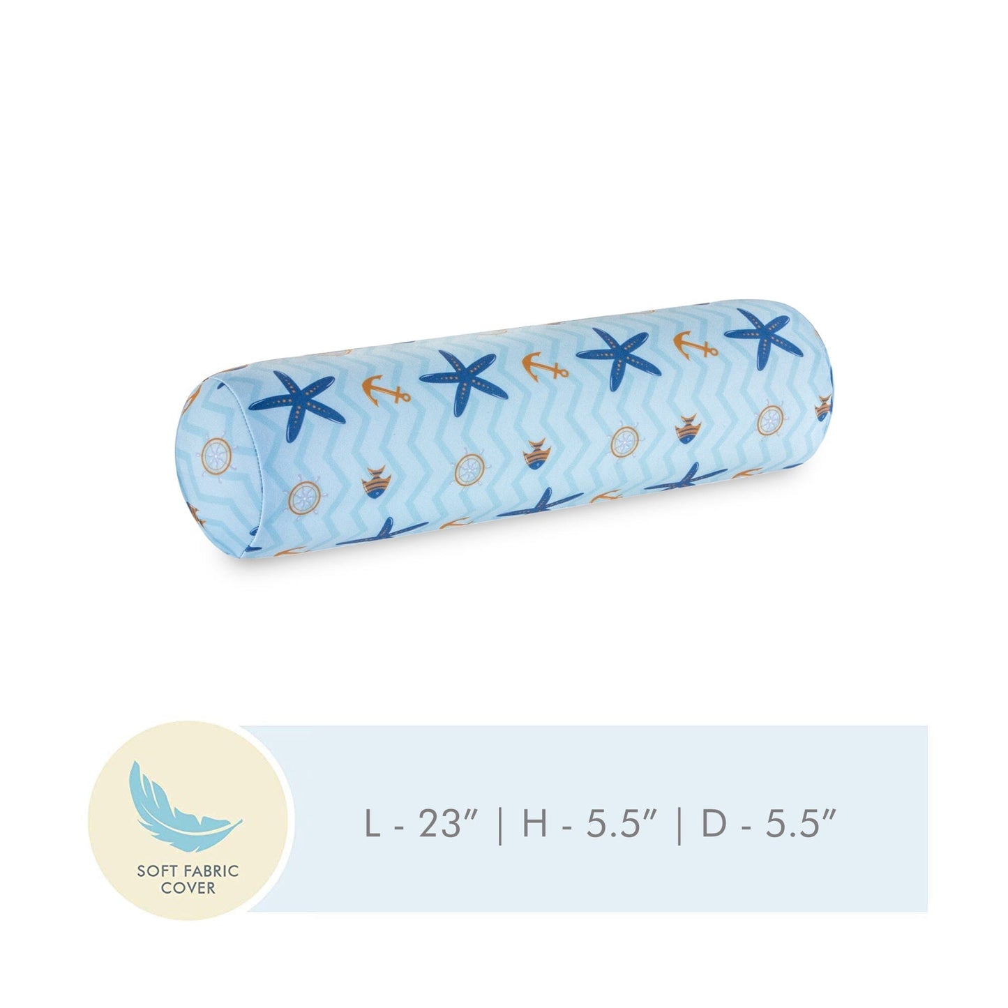 Baby Bolster Pillow Cover Only Pillow Cover The White Willow Blue