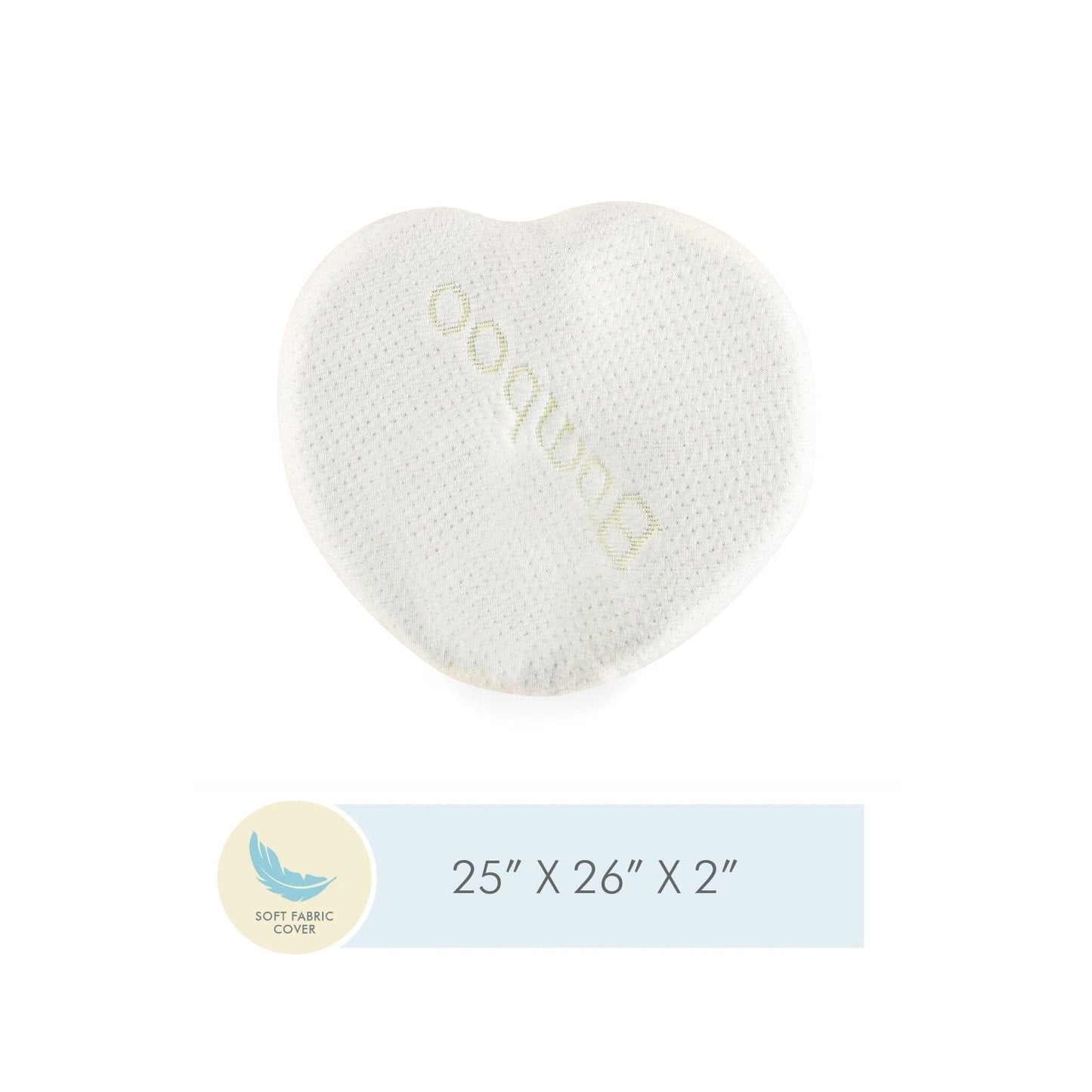 Baby Head Support Pillow Cover Only Pillow Cover The White Willow Heart Head Support Cover Only Green