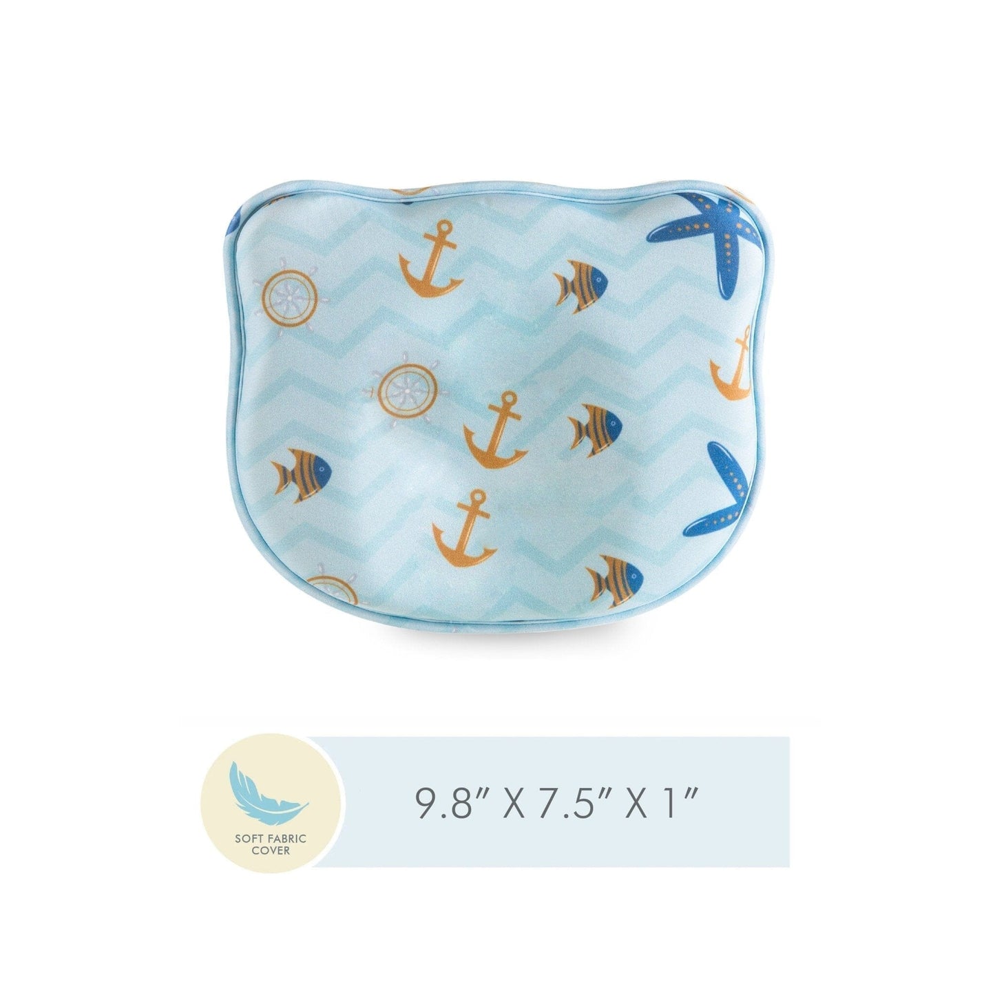 Baby Head Support Pillow Cover Only Pillow Cover The White Willow Teddy Head Support Cover Only Blue