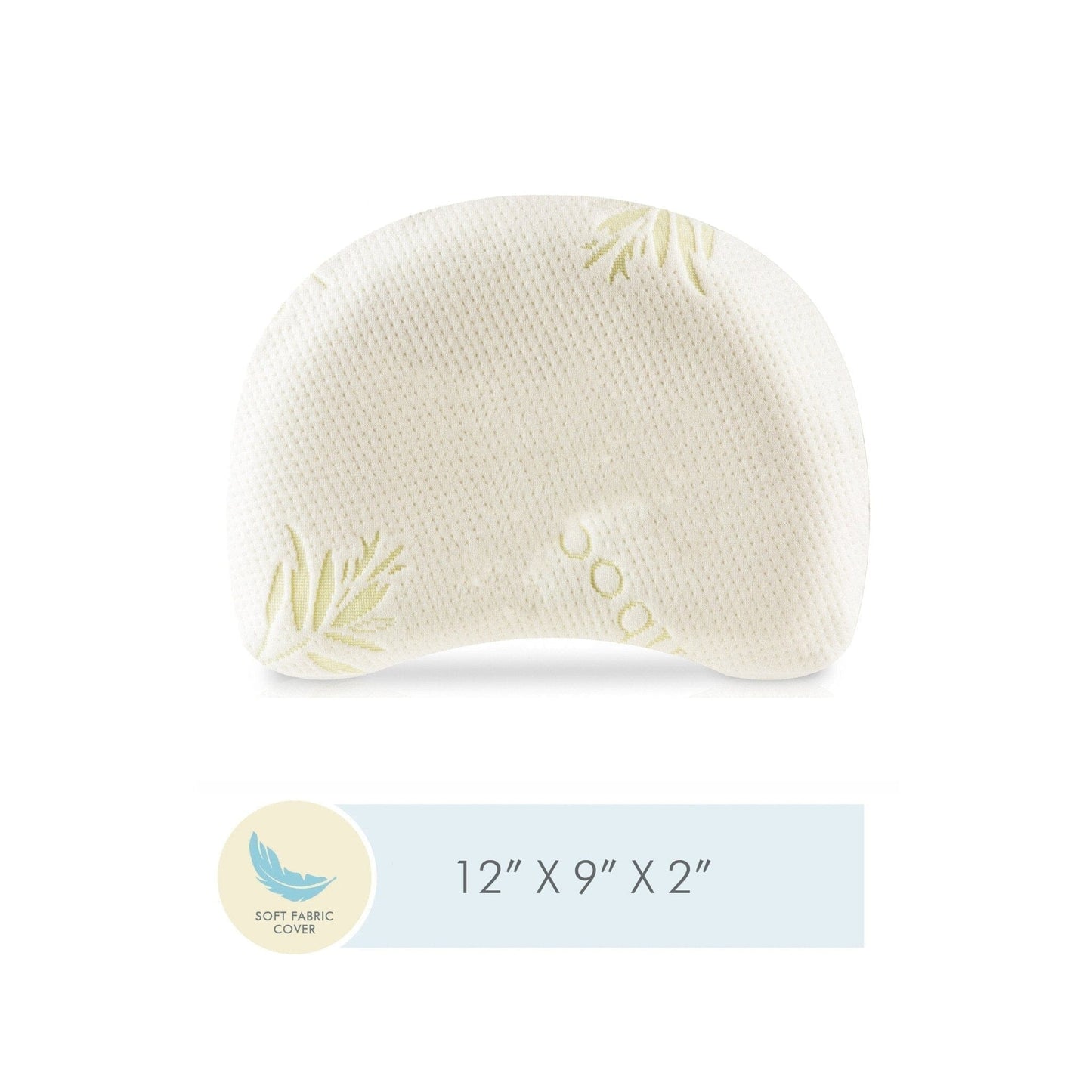 Baby Head Support Pillow Cover Only Pillow Cover The White Willow Whale Head Support Cover Only Green