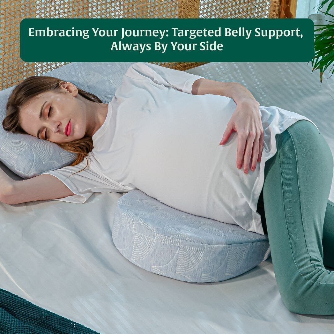 Blissful Bump Embrace Pregnancy Pillow The White Willow