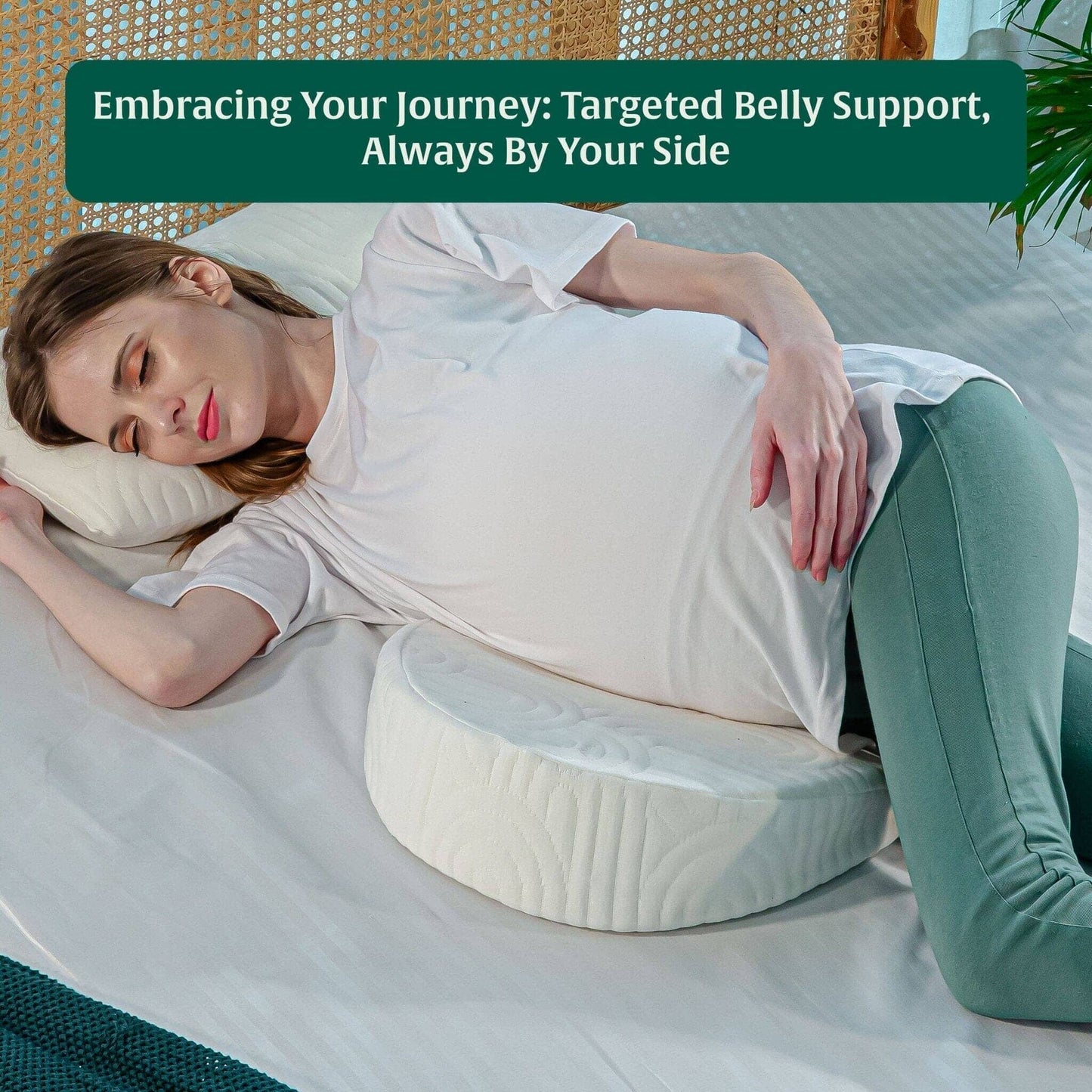 Blissful Bump Embrace Pregnancy Pillow The White Willow