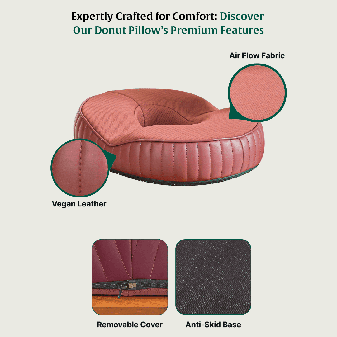 Circle Ease Donut Pillow Seat Cushion The White Willow