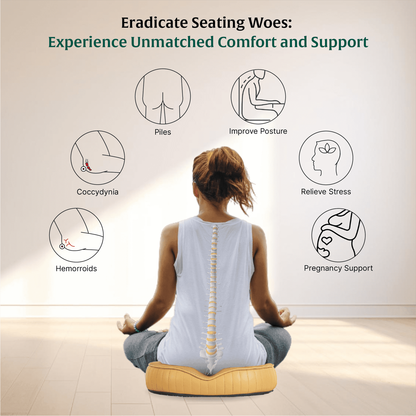 Circle Ease Donut Pillow Seat Cushion The White Willow