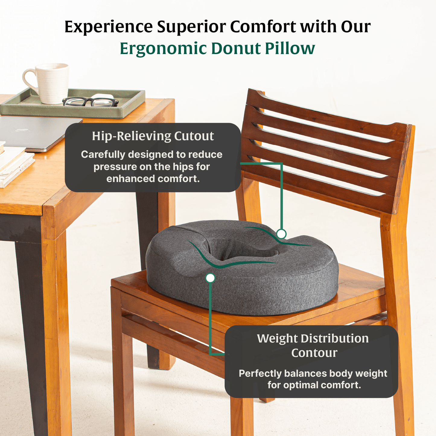 Circle Ease Donut Pillow Seat Cushion The White Willow