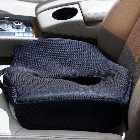 Coccyx Care Cushion Seat Cushion The White Willow Soft ~ Memory Foam ~ Below 60 kg Midnight Mesh