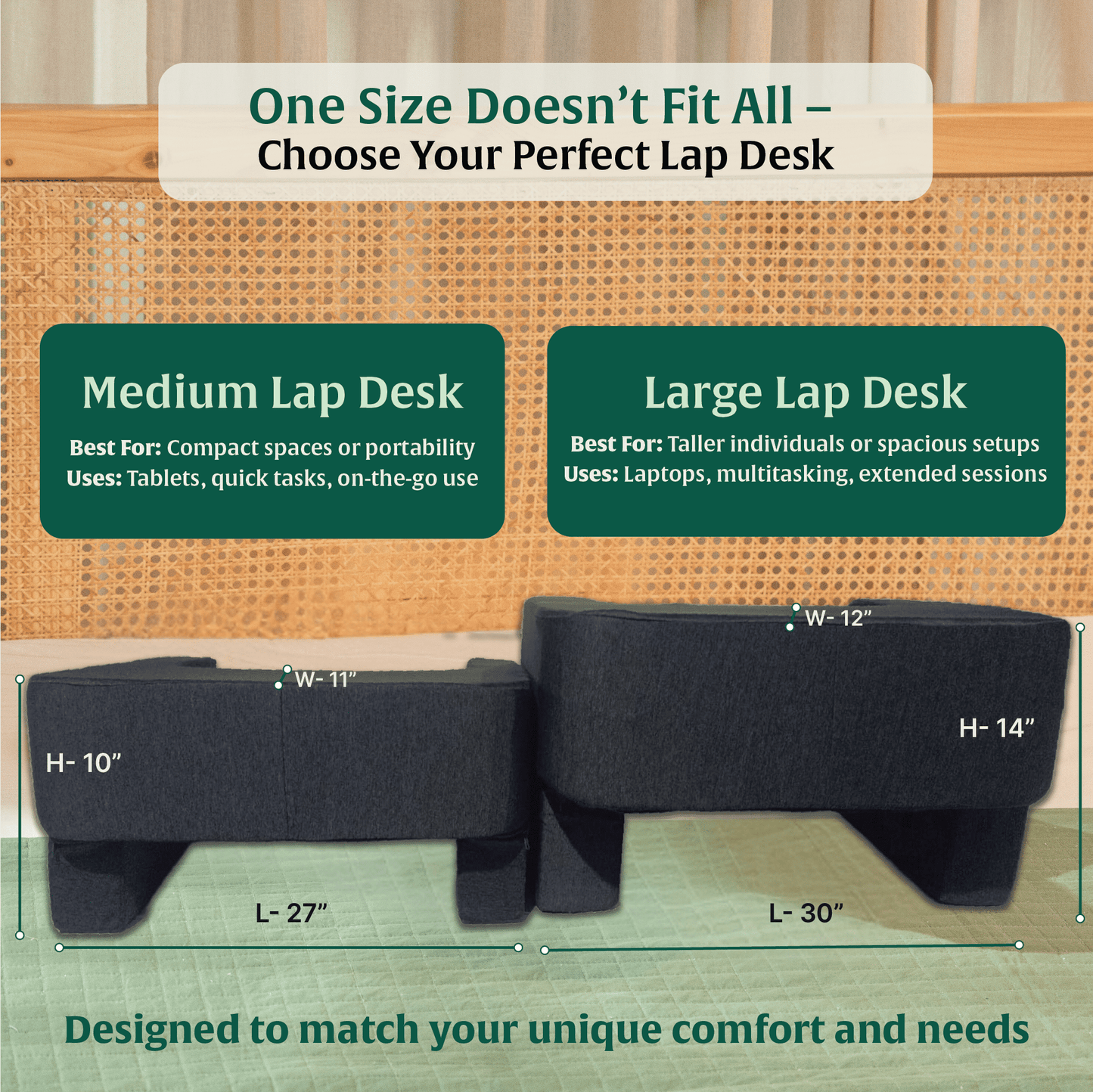 ComfortPro Lap Desk Pillow - Lap Desks - The White Willow