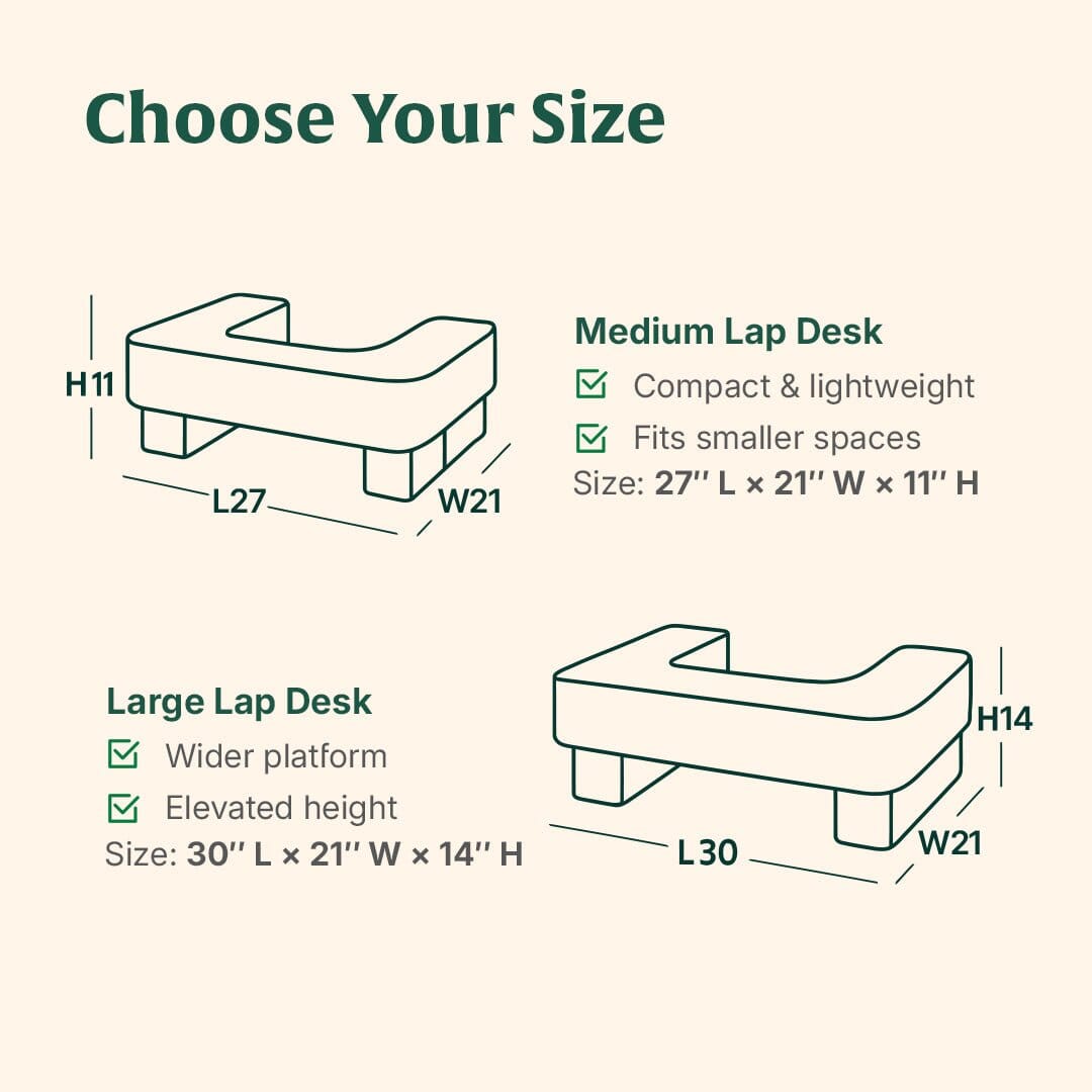 ComfortPro Lap Desk Pillow Lap Desks The White Willow