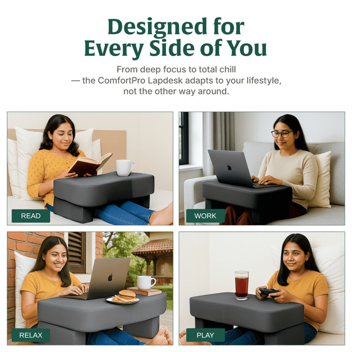 ComfortPro Lap Desk Pillow Lap Desks The White Willow