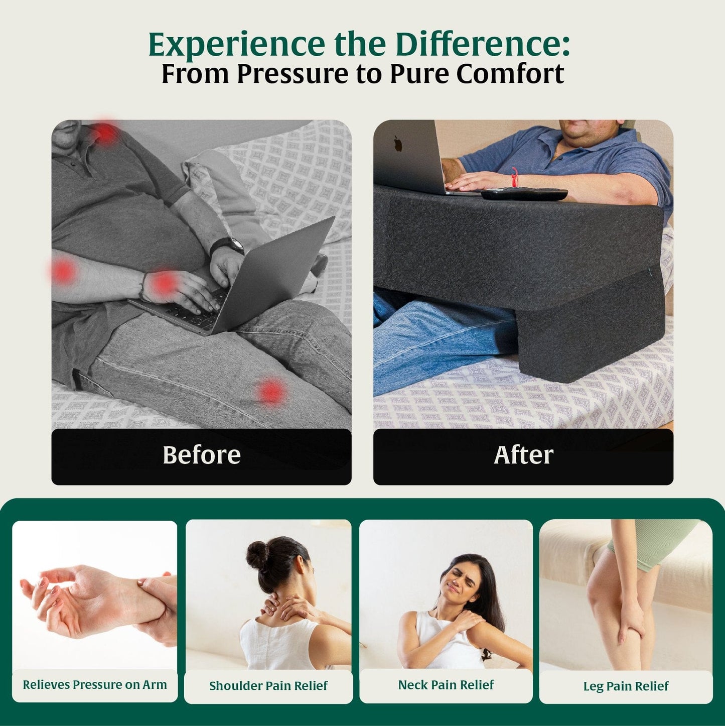ComfortPro Lap Desk Pillow Lap Desks The White Willow