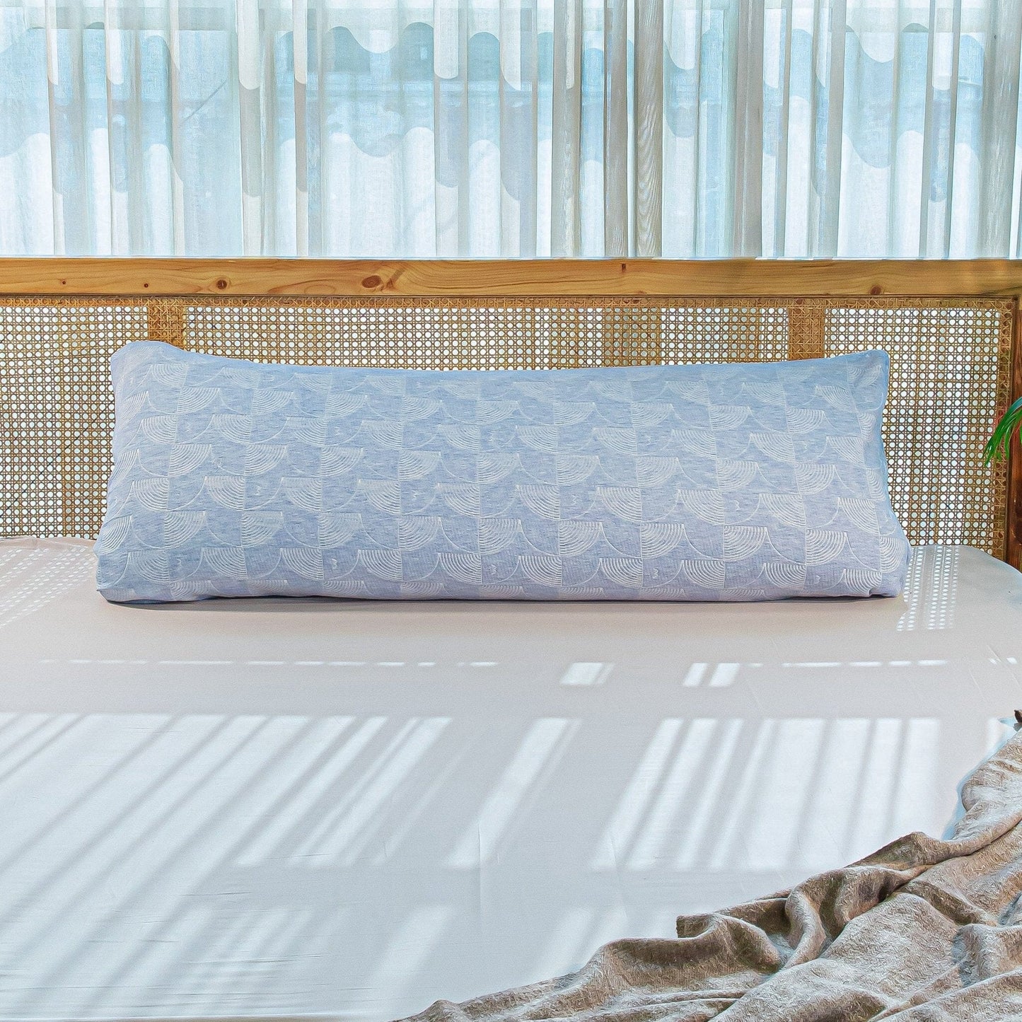 Comfy Nest Full Body Pillow Body Pillow The White Willow Misty Blue Hush