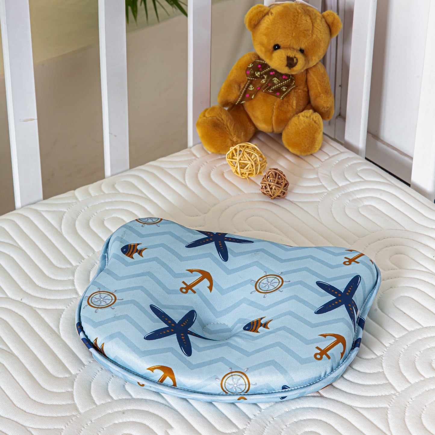 Cradle Cloud Baby Pillow Baby-0-12 Months-Pillow The White Willow Blue