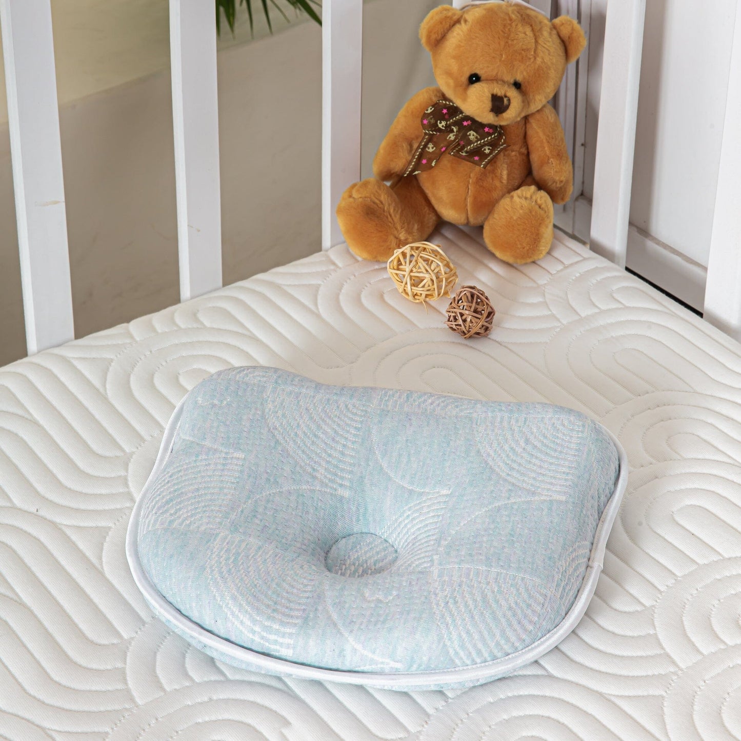 Cradle Cloud Baby Pillow Baby-0-12 Months-Pillow The White Willow Misty Blue Hush