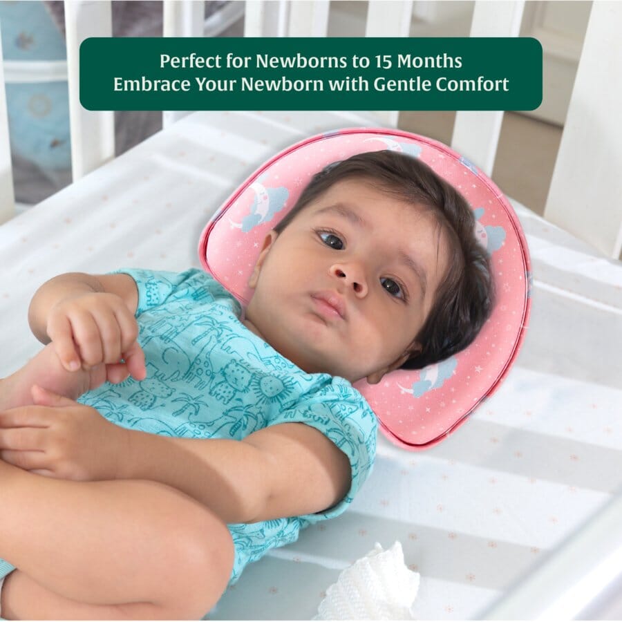 Crescent Comfort Baby Pillow Baby-0-12 Months-Pillow The White Willow