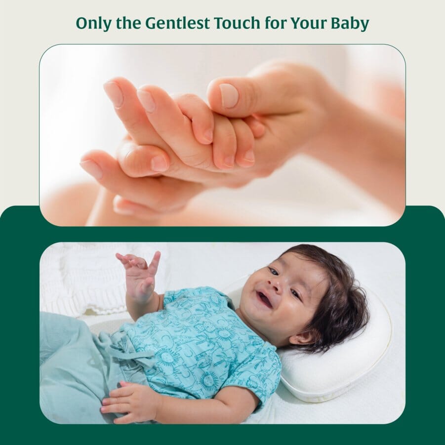 Crescent Comfort Baby Pillow Baby-0-12 Months-Pillow The White Willow