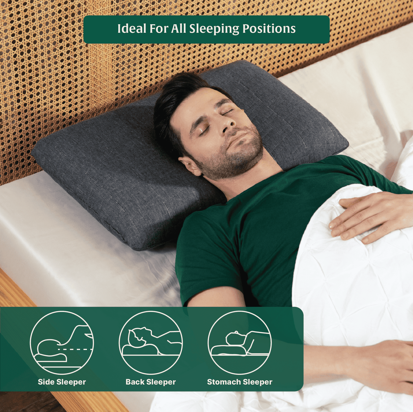 Cypress - Memory Foam Pillow - Regular - Medium Firm Regular Pillow The White Willow