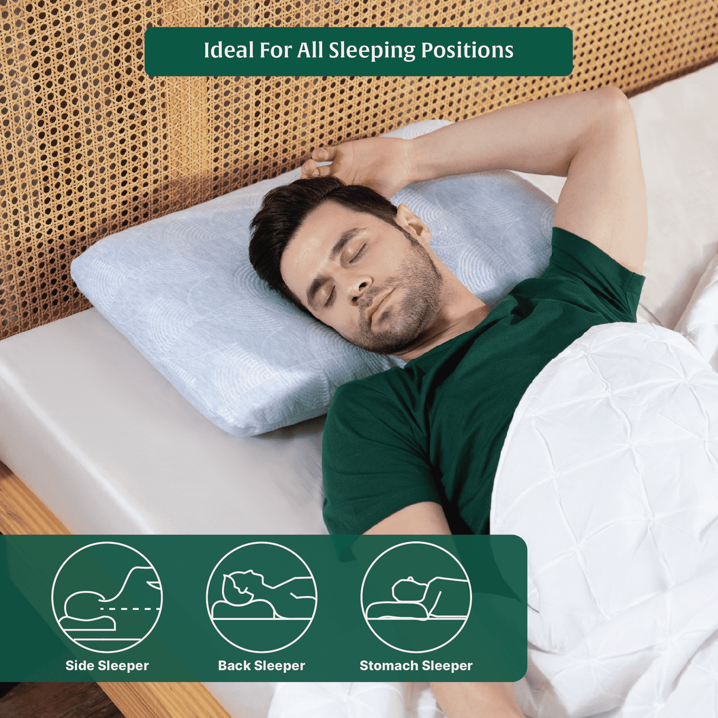 Cypress - Memory Foam Pillow - Regular - Medium Firm Regular Pillow The White Willow