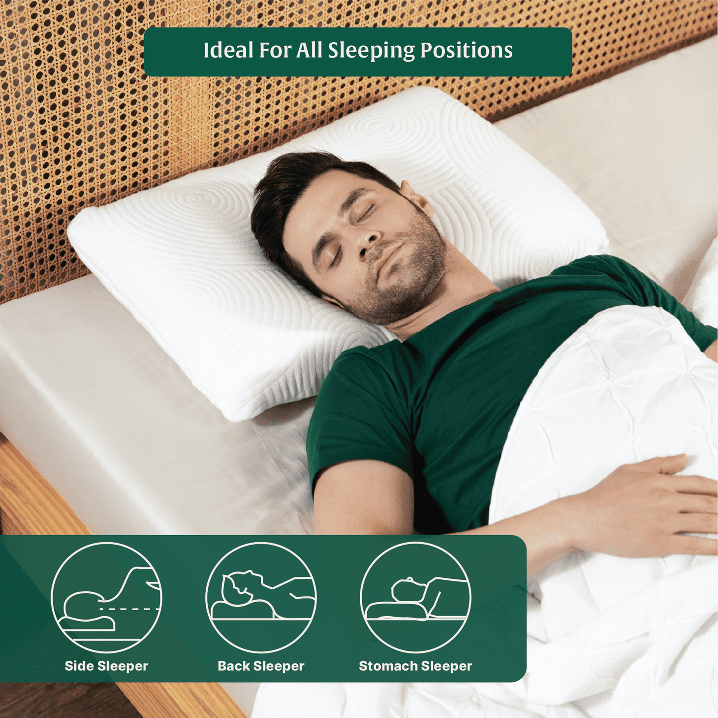 Cypress - Memory Foam Pillow - Regular - Medium Firm Regular Pillow The White Willow