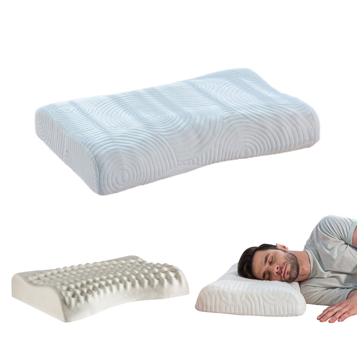 DualRest Side & Back Support Contour Pillow Contour Pillow The White Willow Lunar Soft