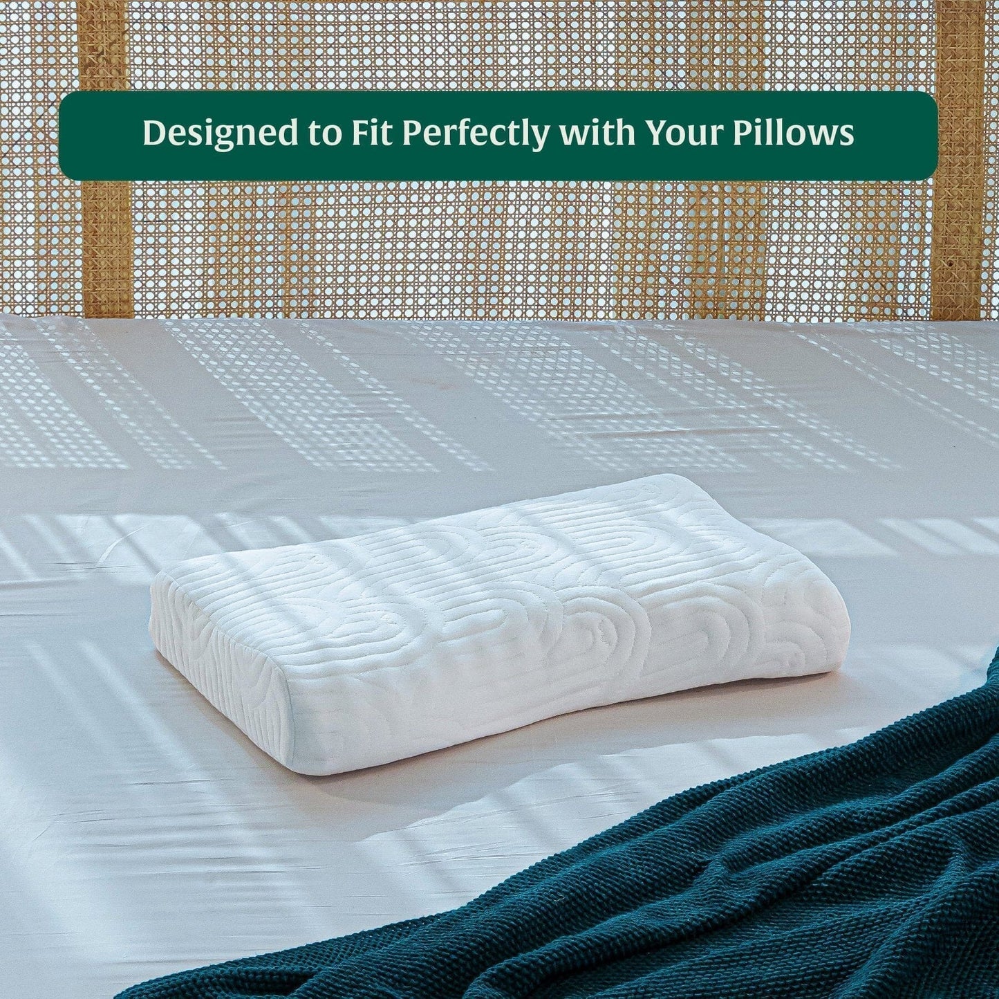 DualRest Side & Back Support Contour Pillow Cover Only Pillow Cover The White Willow