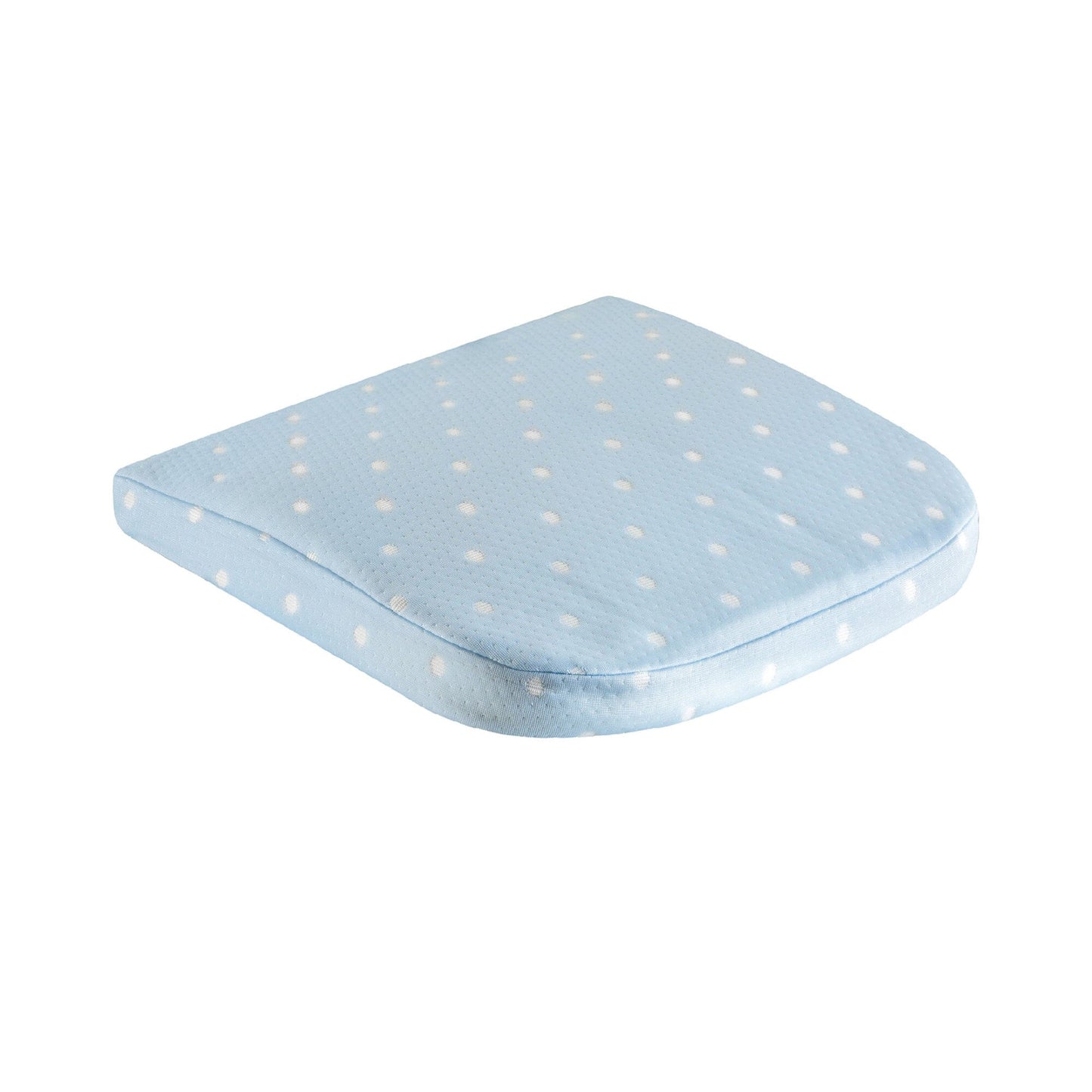 EaseOn-The-Go Travel Pillow Lumbar Back Support The White Willow Blue Dot
