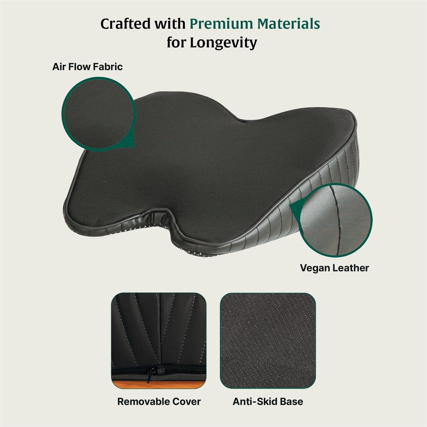 ErgoBum Seat Cushion Seat Cushion The White Willow