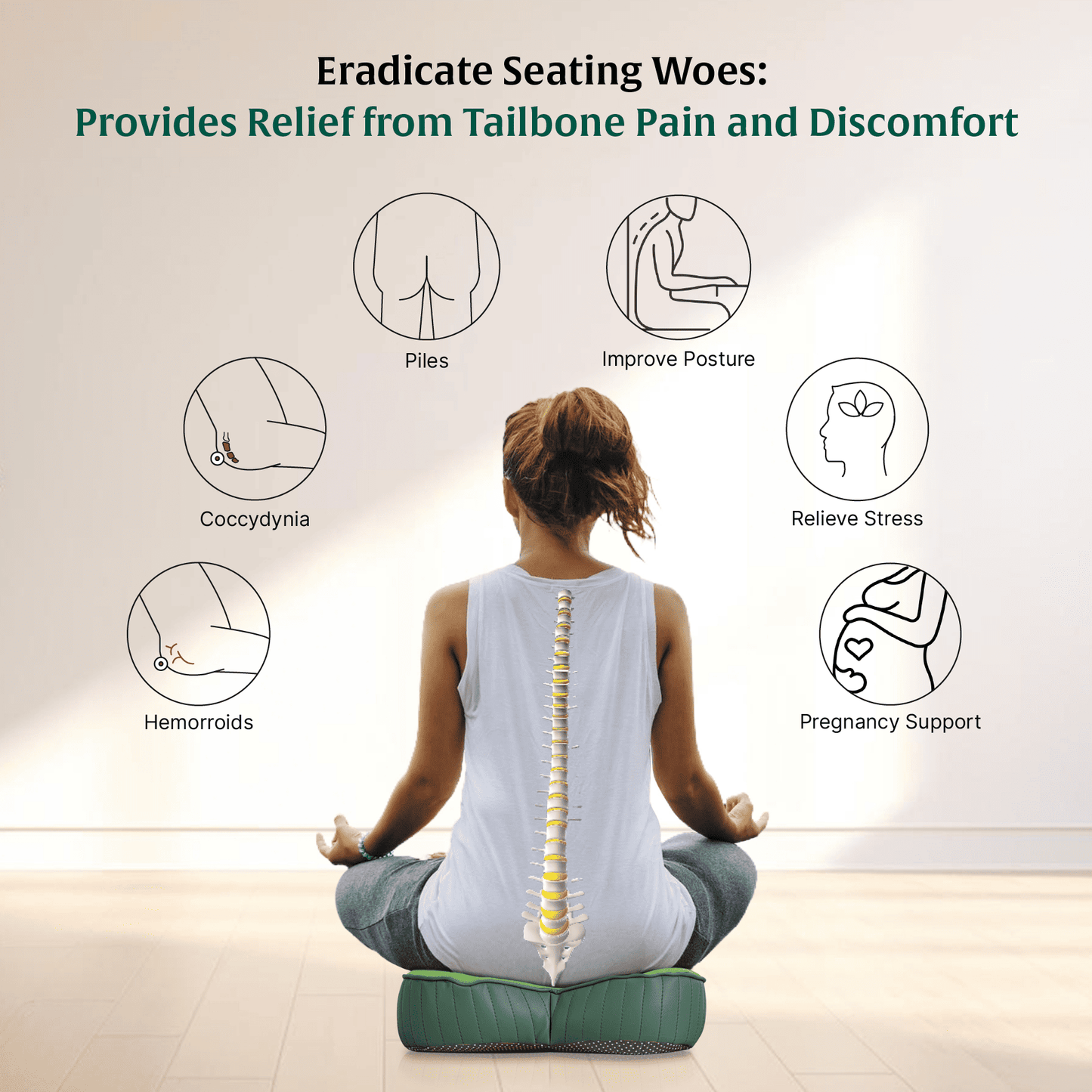 ErgoBum Seat Cushion Seat Cushion The White Willow