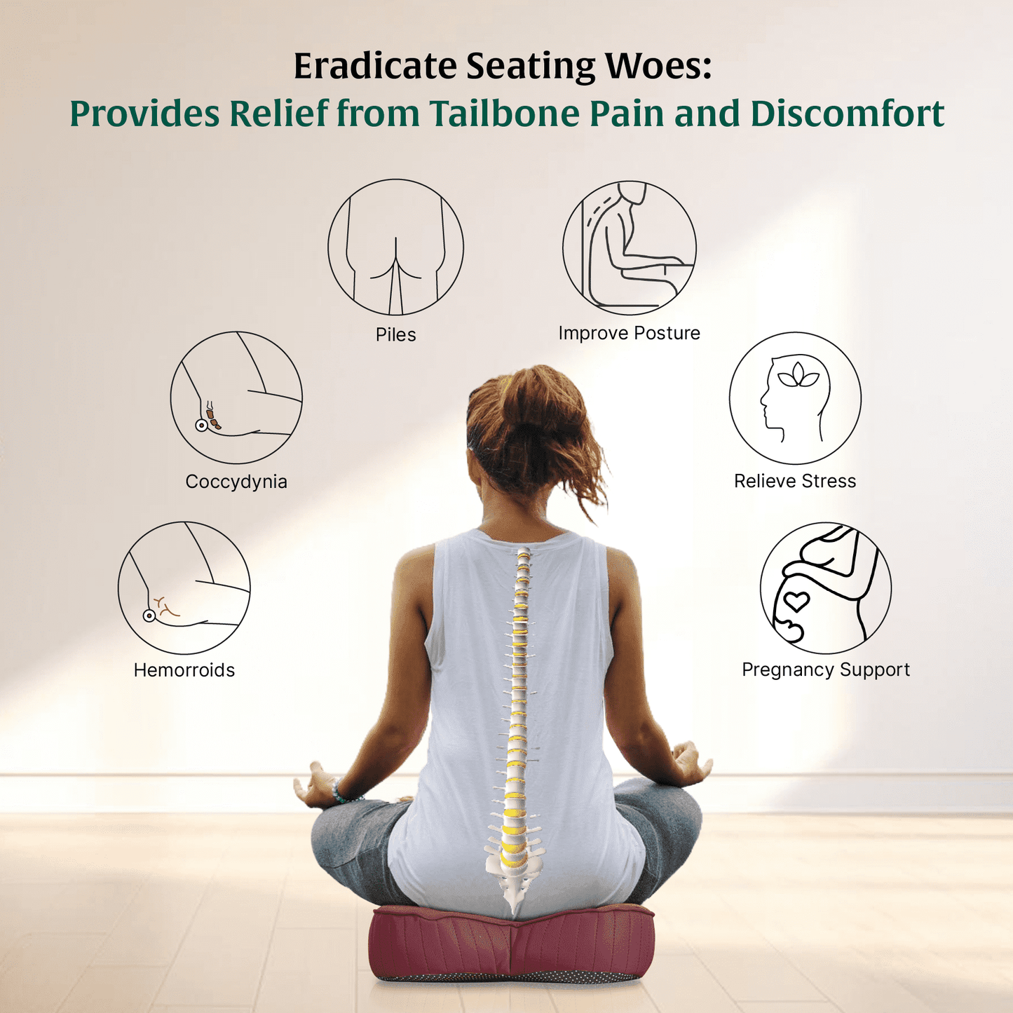 ErgoBum Seat Cushion Seat Cushion The White Willow