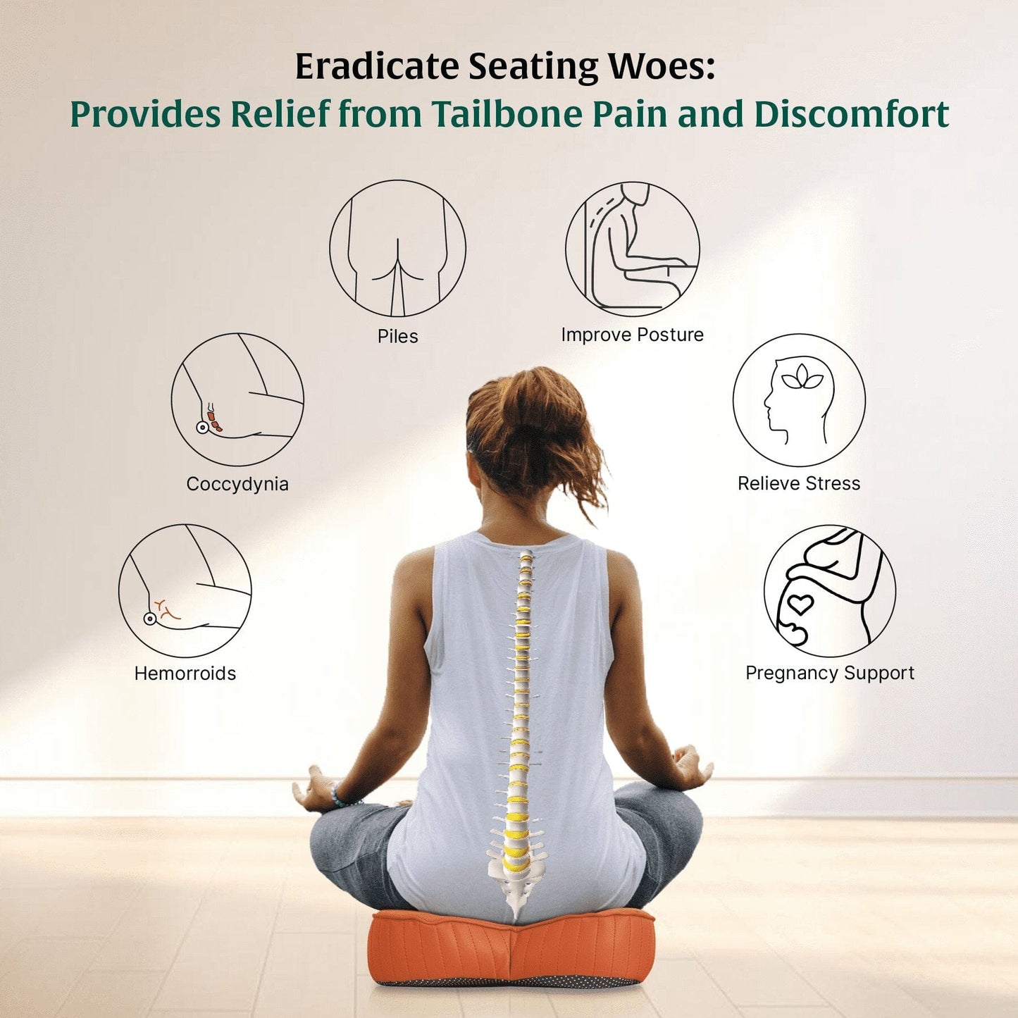 ErgoBum Seat Cushion Seat Cushion The White Willow
