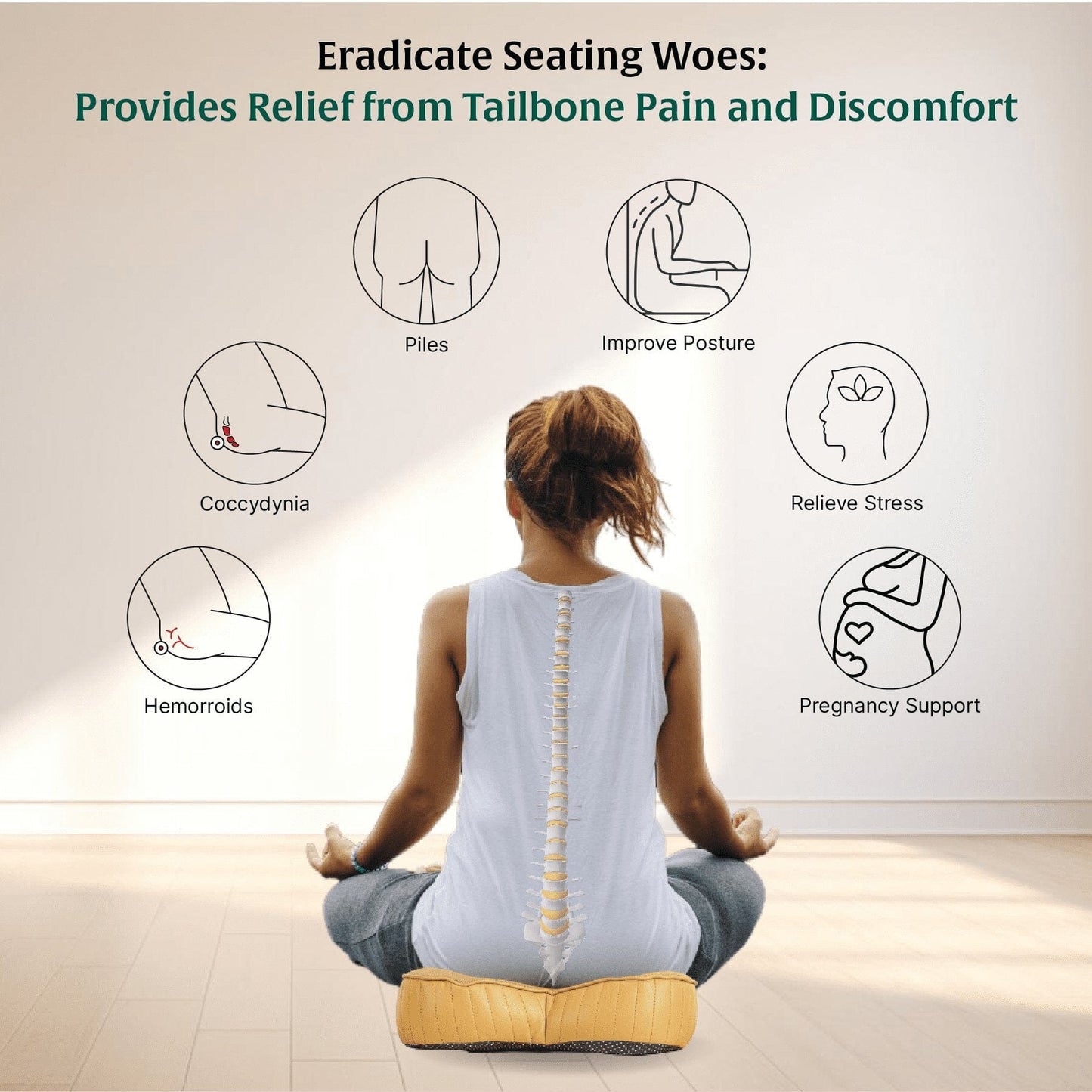 ErgoBum Seat Cushion Seat Cushion The White Willow