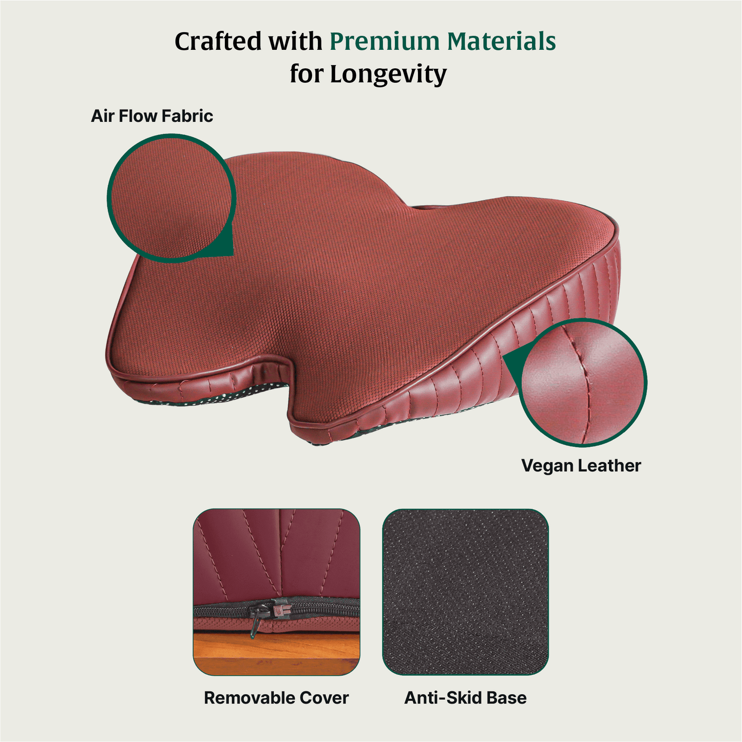 ErgoBum Seat Cushion Seat Cushion The White Willow