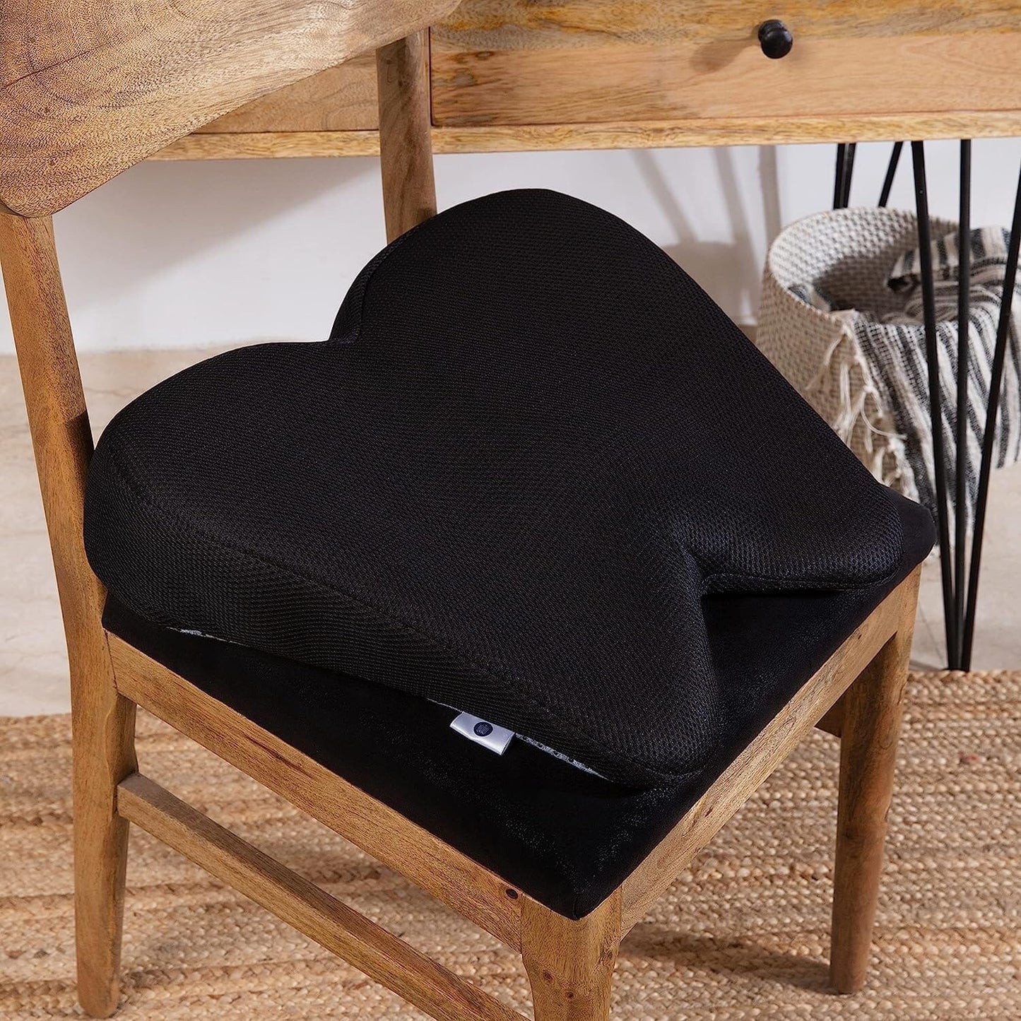 ErgoBum Seat Cushion Seat Cushion The White Willow Soft ~ Cooling Gel Foam ~ Below 60 kg Midnight Mesh