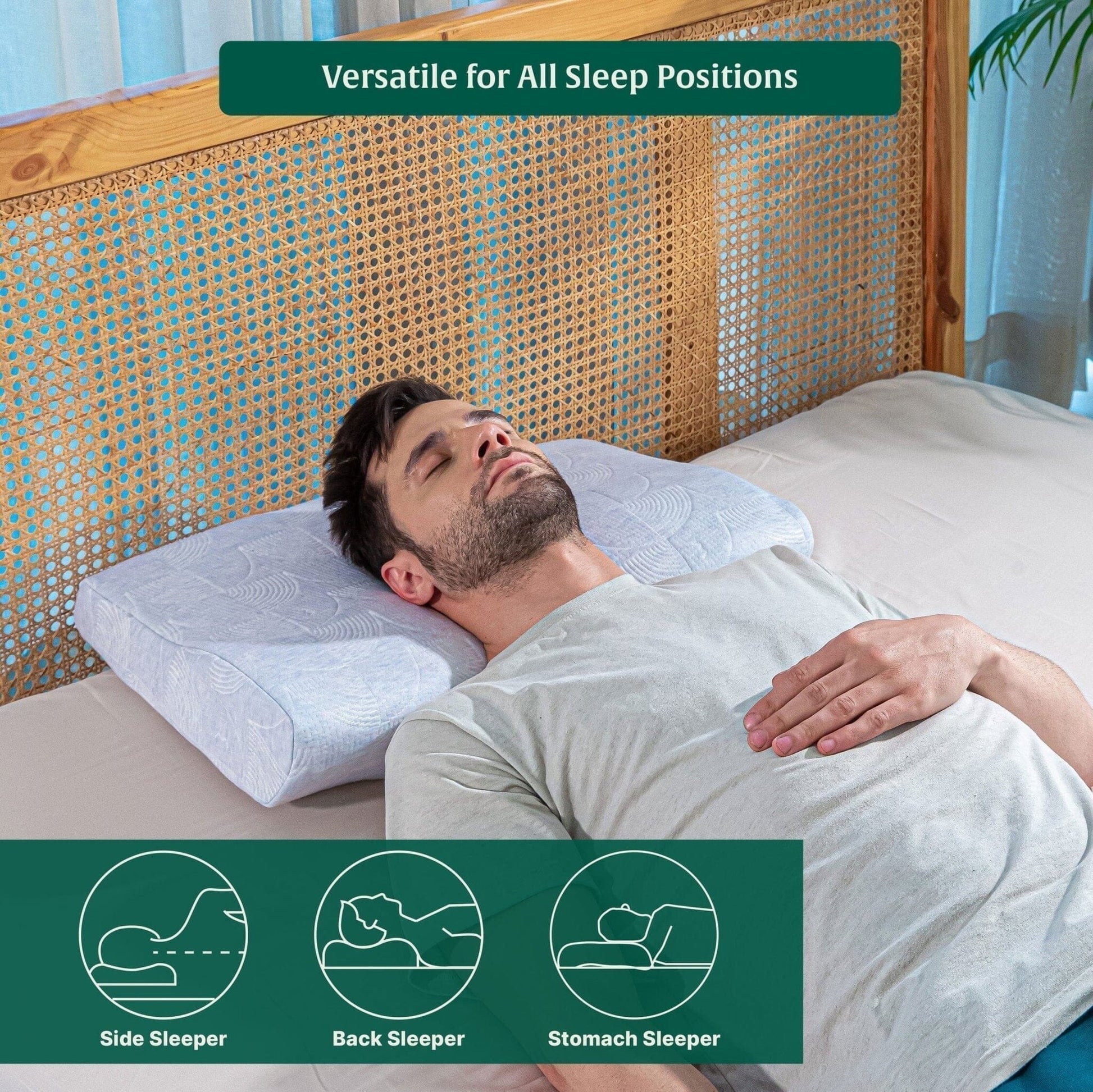 ErgoComfort Sleep Apnea Relief Pillow Contour Pillow The White Willow