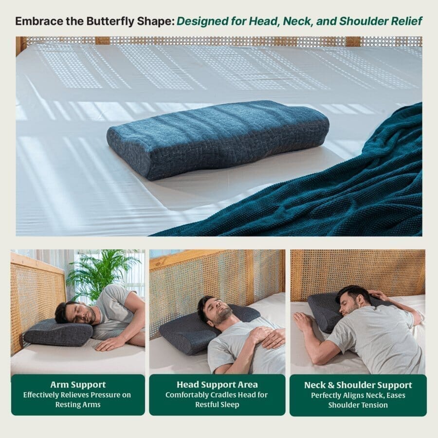 ErgoComfort Sleep Apnea Relief Pillow Contour Pillow The White Willow