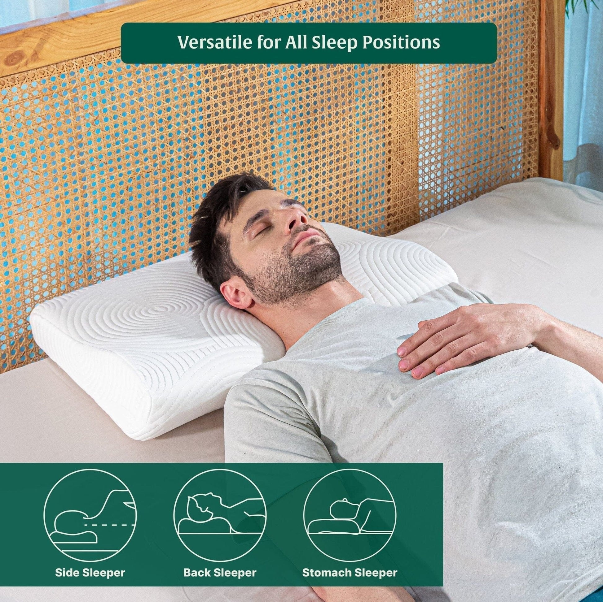 ErgoComfort Sleep Apnea Relief Pillow Contour Pillow The White Willow