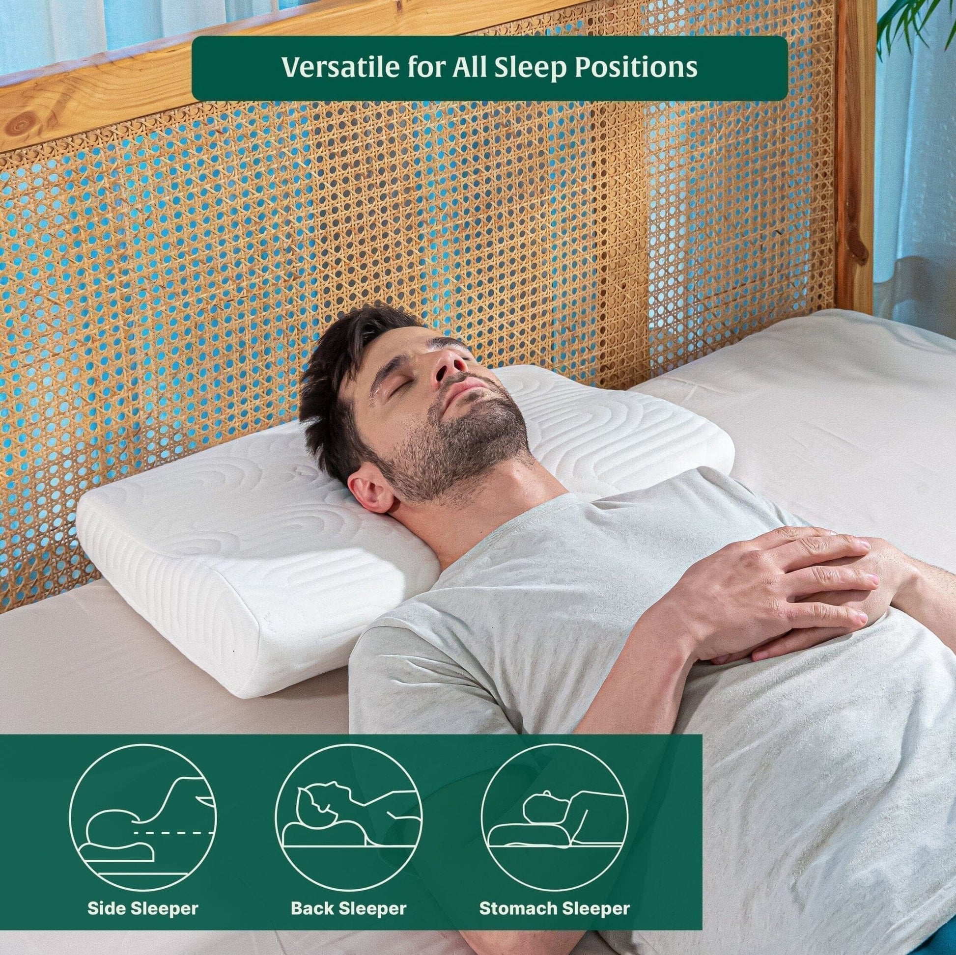 ErgoComfort Sleep Apnea Relief Pillow Contour Pillow The White Willow