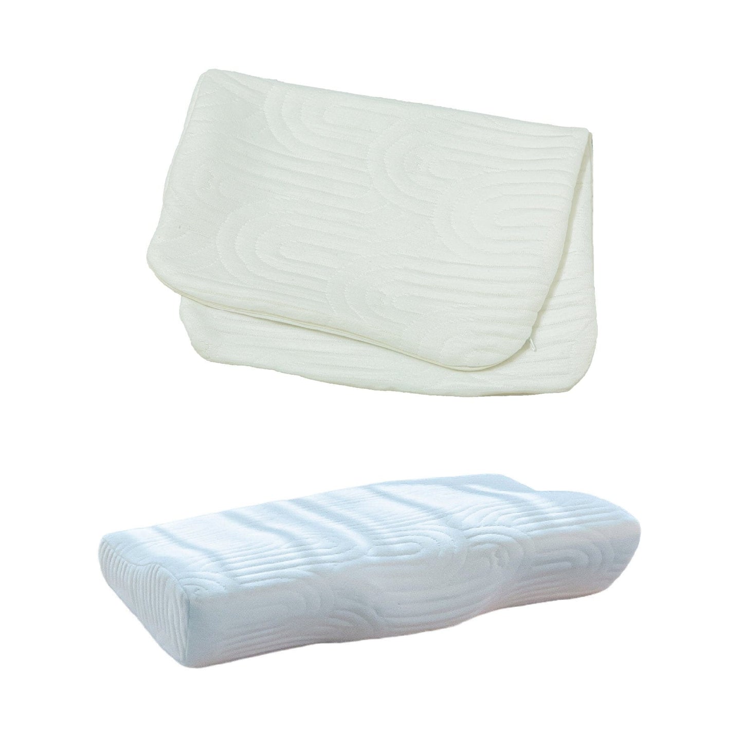 ErgoComfort Sleep Apnea Relief Pillow Cover Only Pillow Cover The White Willow King Size Creamy Calm