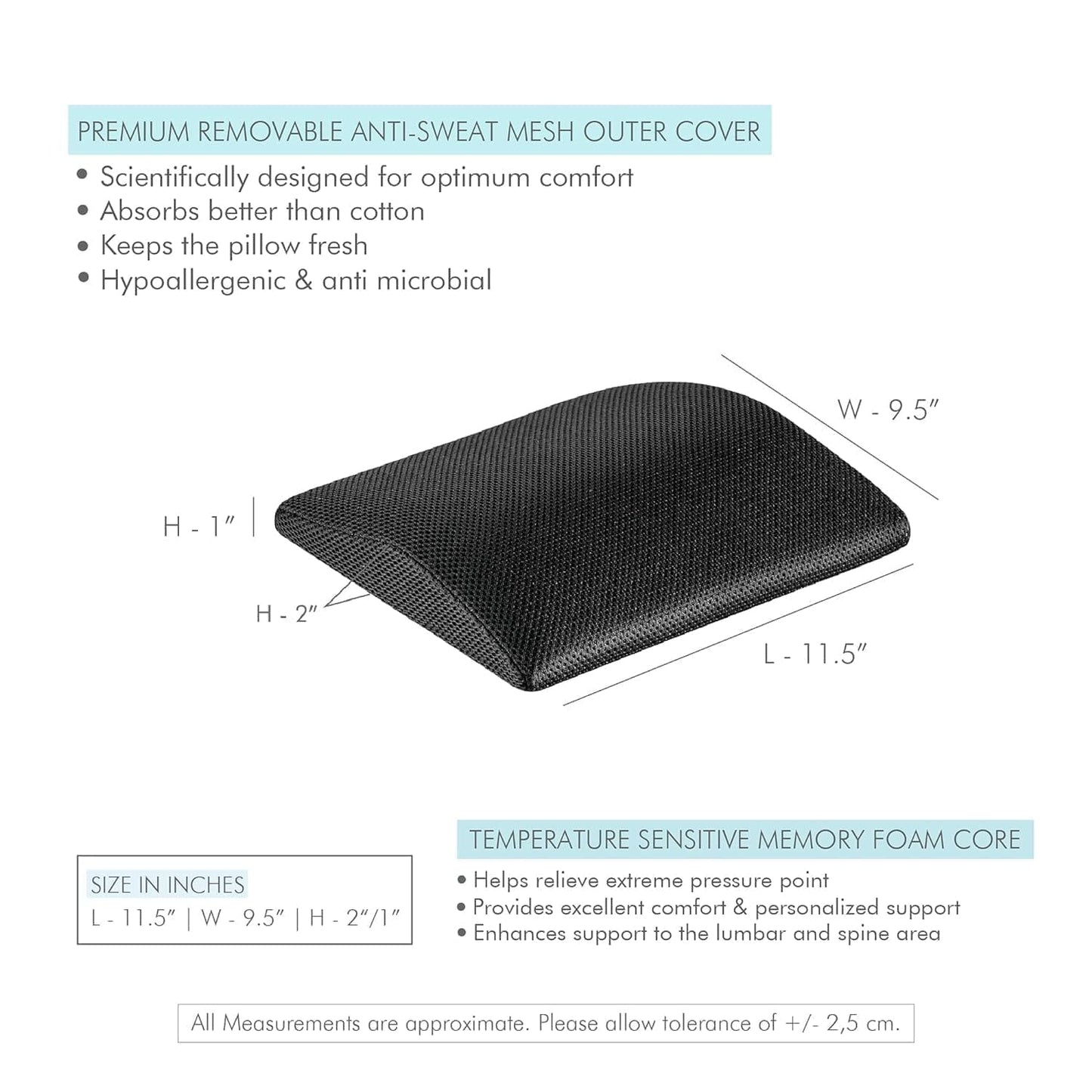 Globetrotter Back Support Pillow Travel Pillow The White Willow