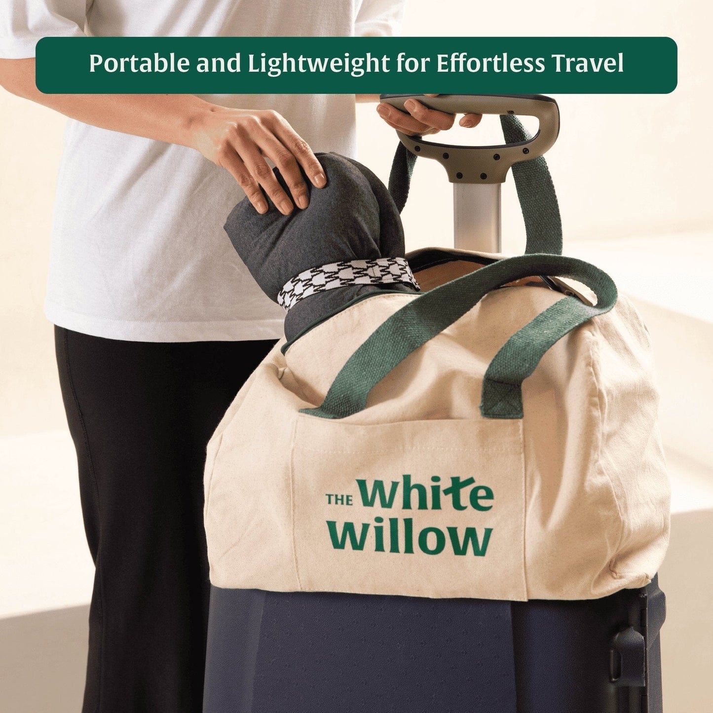 Globetrotter Back Support Pillow Travel Pillow The White Willow