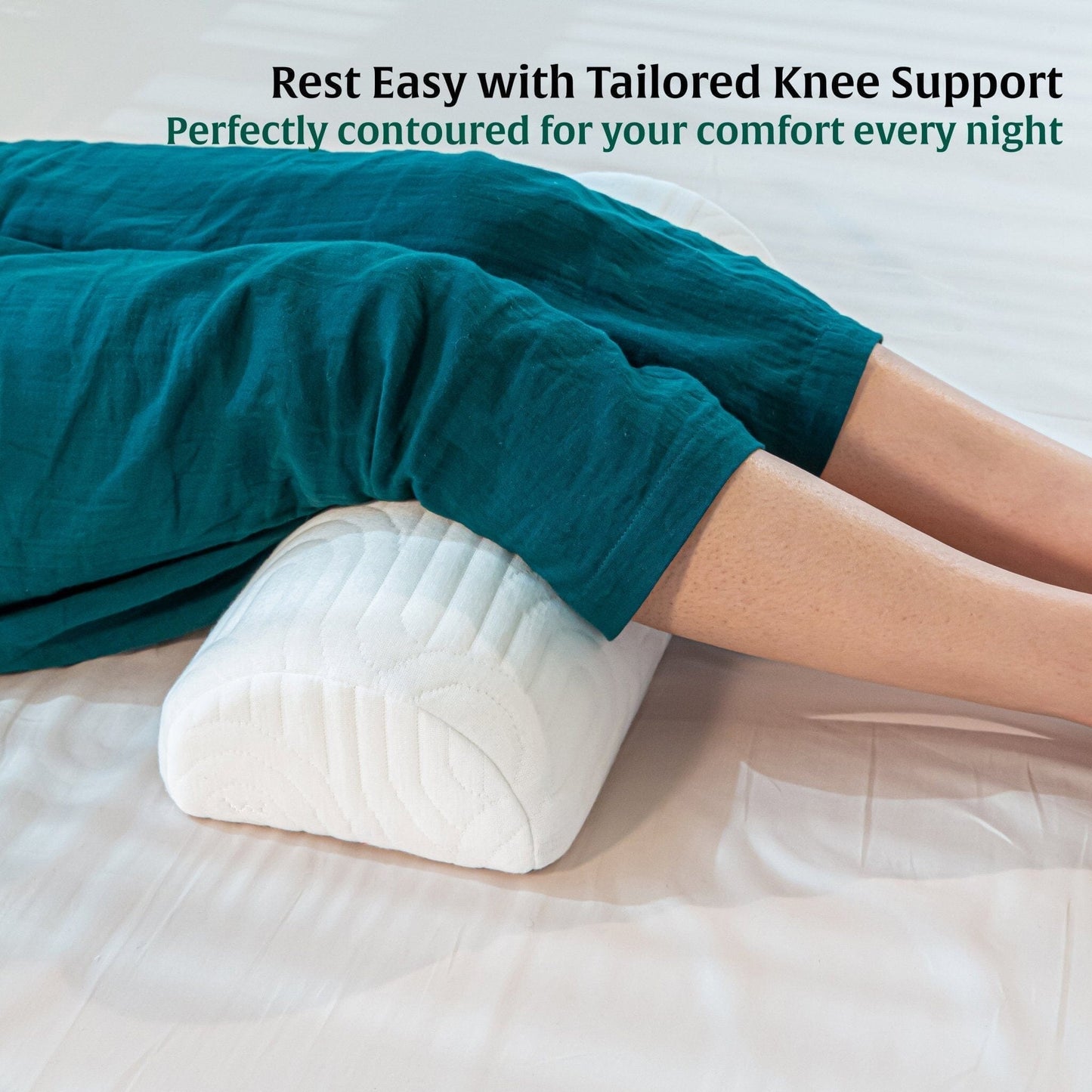 HalfMoon Harmony Knee Pillow Leg Support Pillow The White Willow