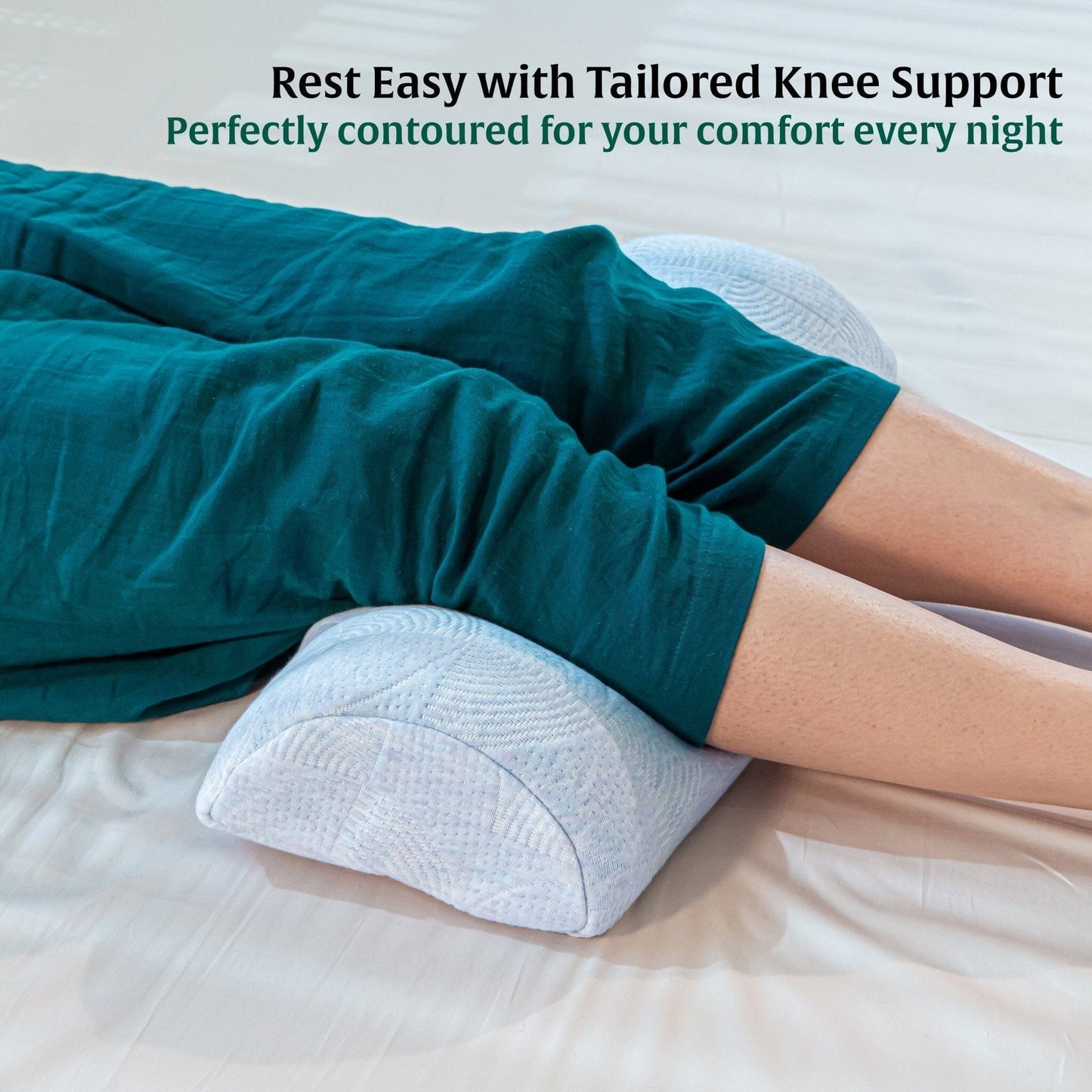 HalfMoon Harmony Knee Pillow Leg Support Pillow The White Willow