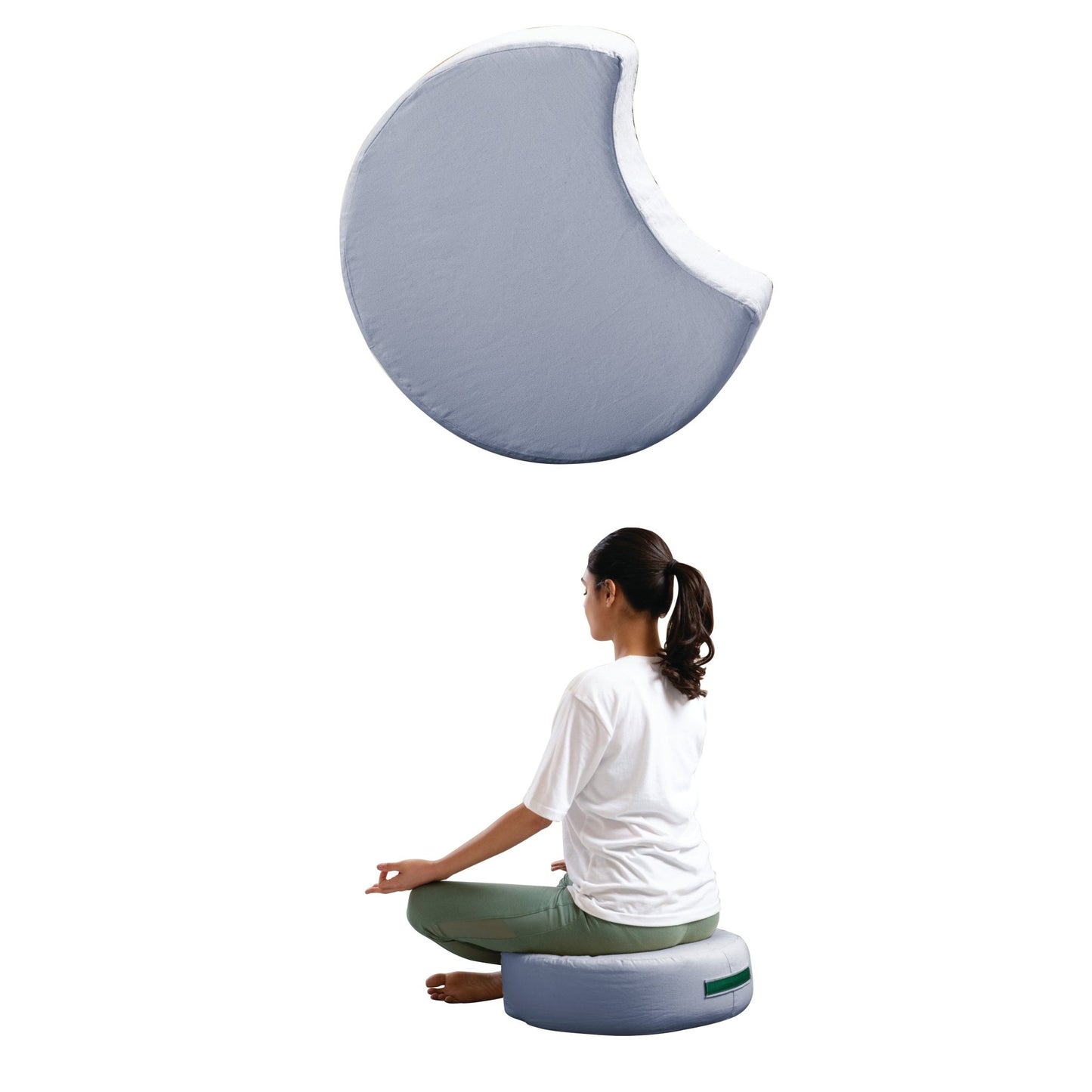 HarmonyFlow Yoga Crescent Seat Cushion - The White Willow
