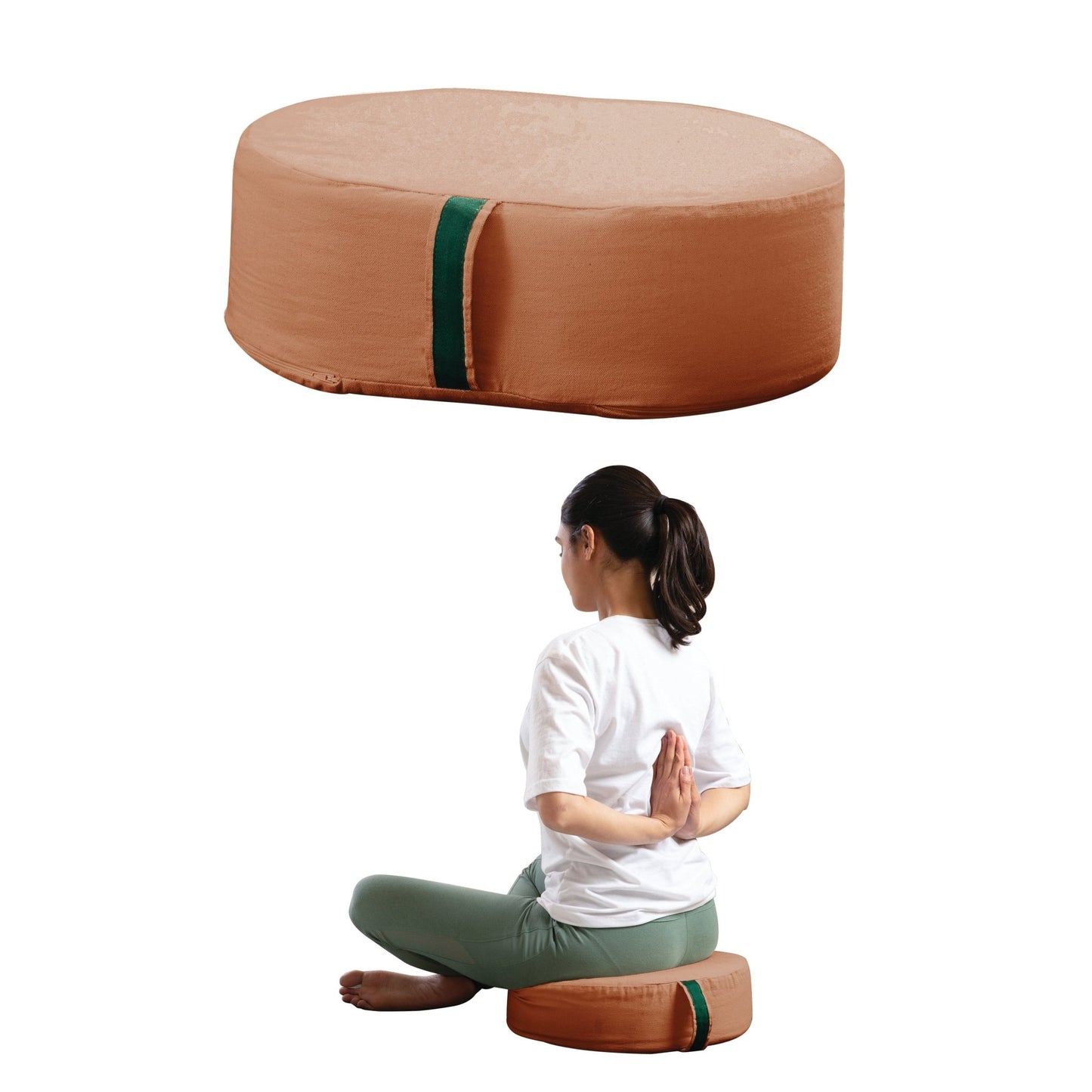 HarmonyFlow Yoga Oval Cushion - Regular Pillow - The White Willow