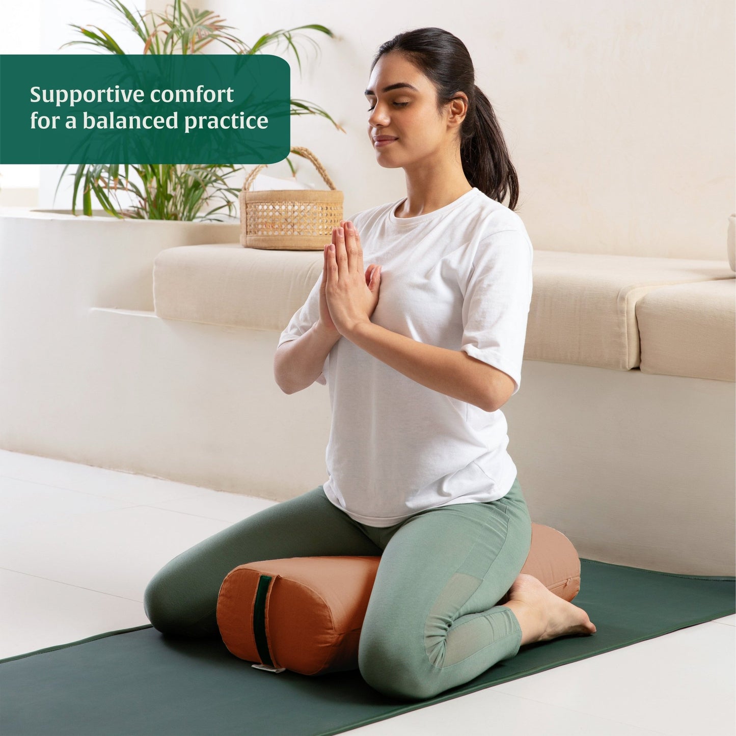 HarmonyFlow Yoga Rectangular Bolster - Regular Pillow - The White Willow