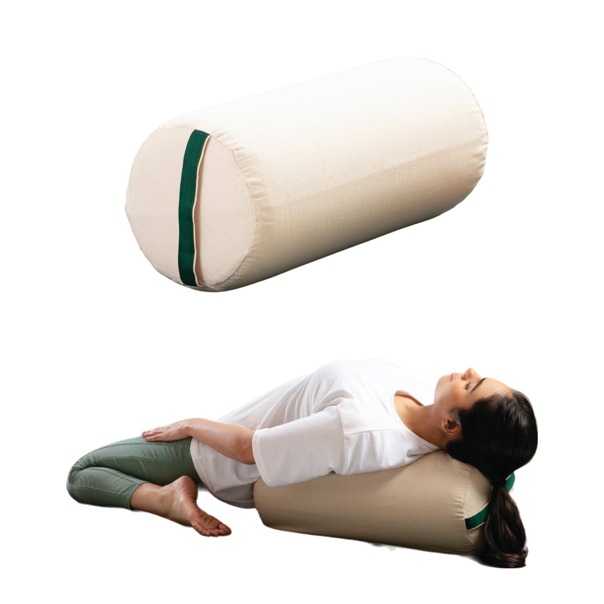 HarmonyFlow Yoga Round Bolster - Regular Pillow - The White Willow